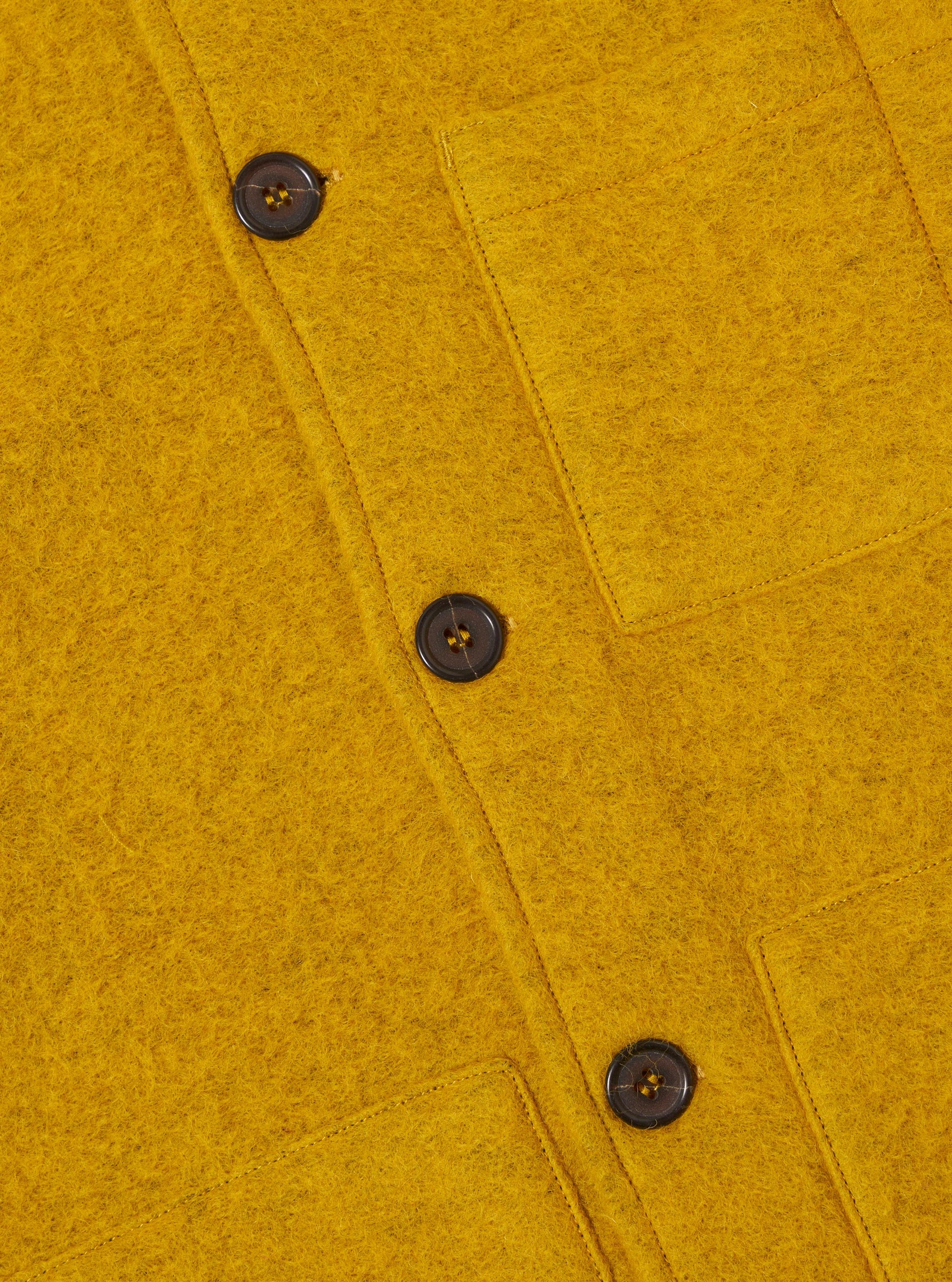 Yellow Wool Fleece Uniform Jacket