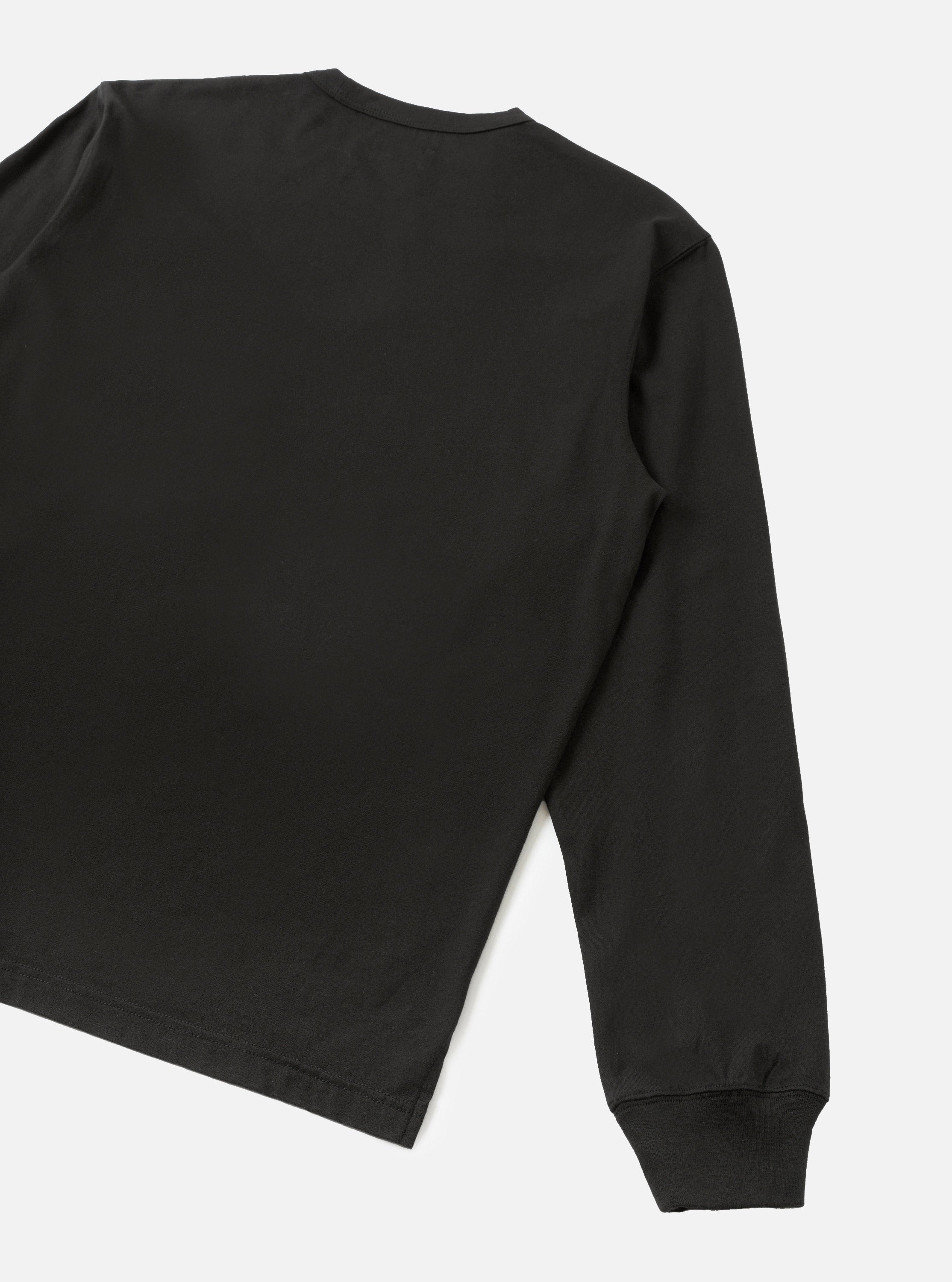 Men's Black Single Jersey L/S Core Pocket Tee – Universal Works