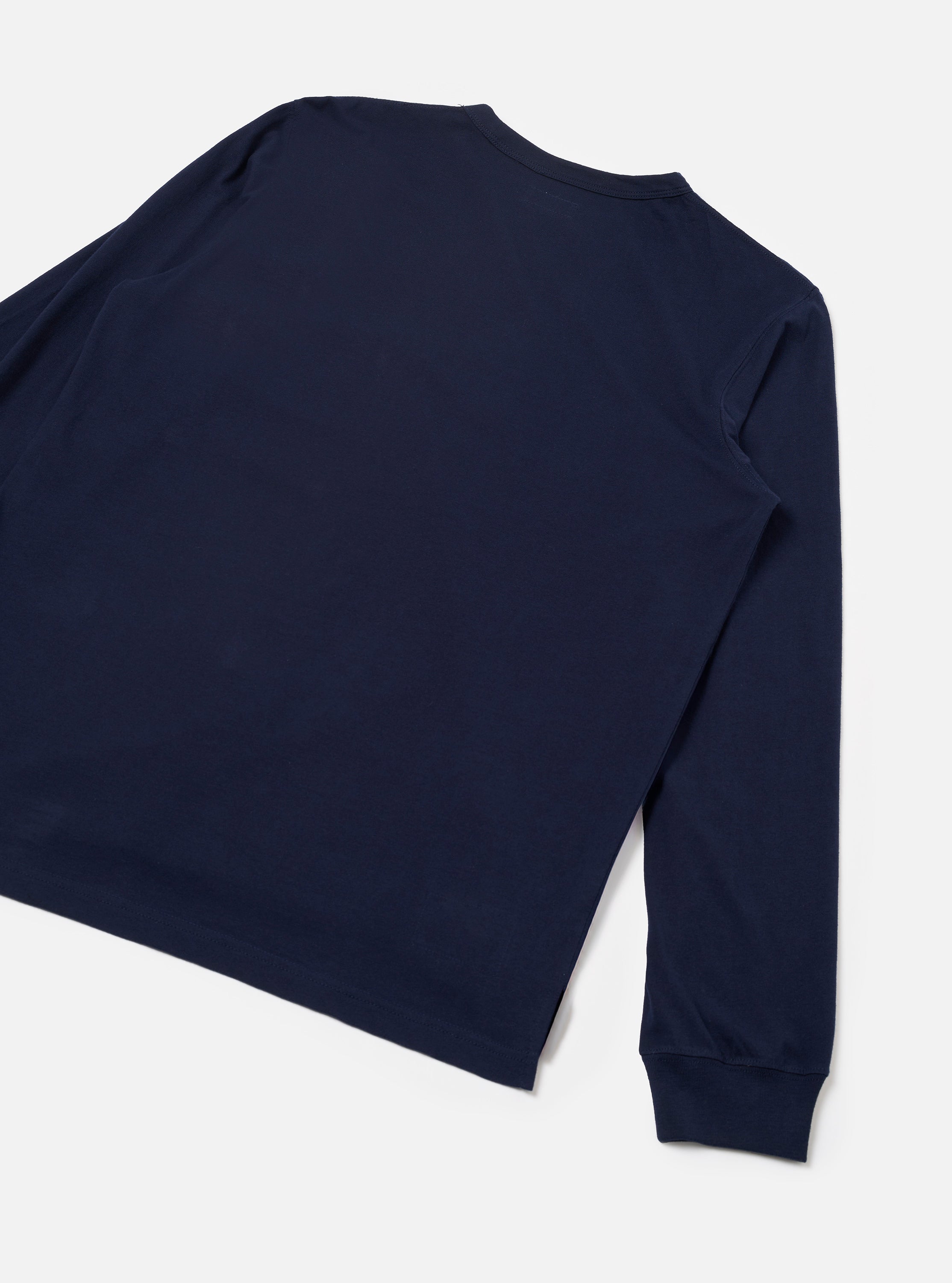 Men's Navy Single Jersey L/S Core Pocket Tee – Universal Works