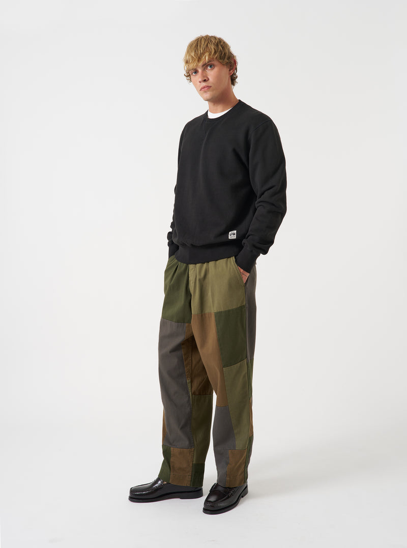 Black Brush Back Sweat Core Sweatshirt