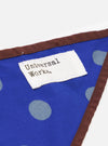 Blue Bold Dot Print Rayon Scout Scarf
