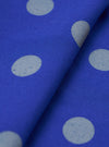 Blue Bold Dot Print Rayon Scout Scarf