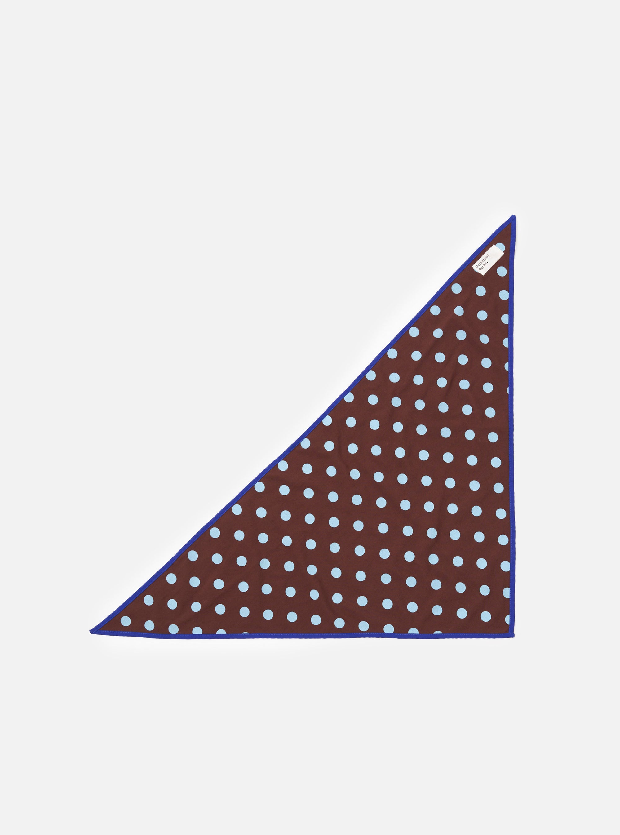 Brown Bold Dot Print Rayon Scout Scarf