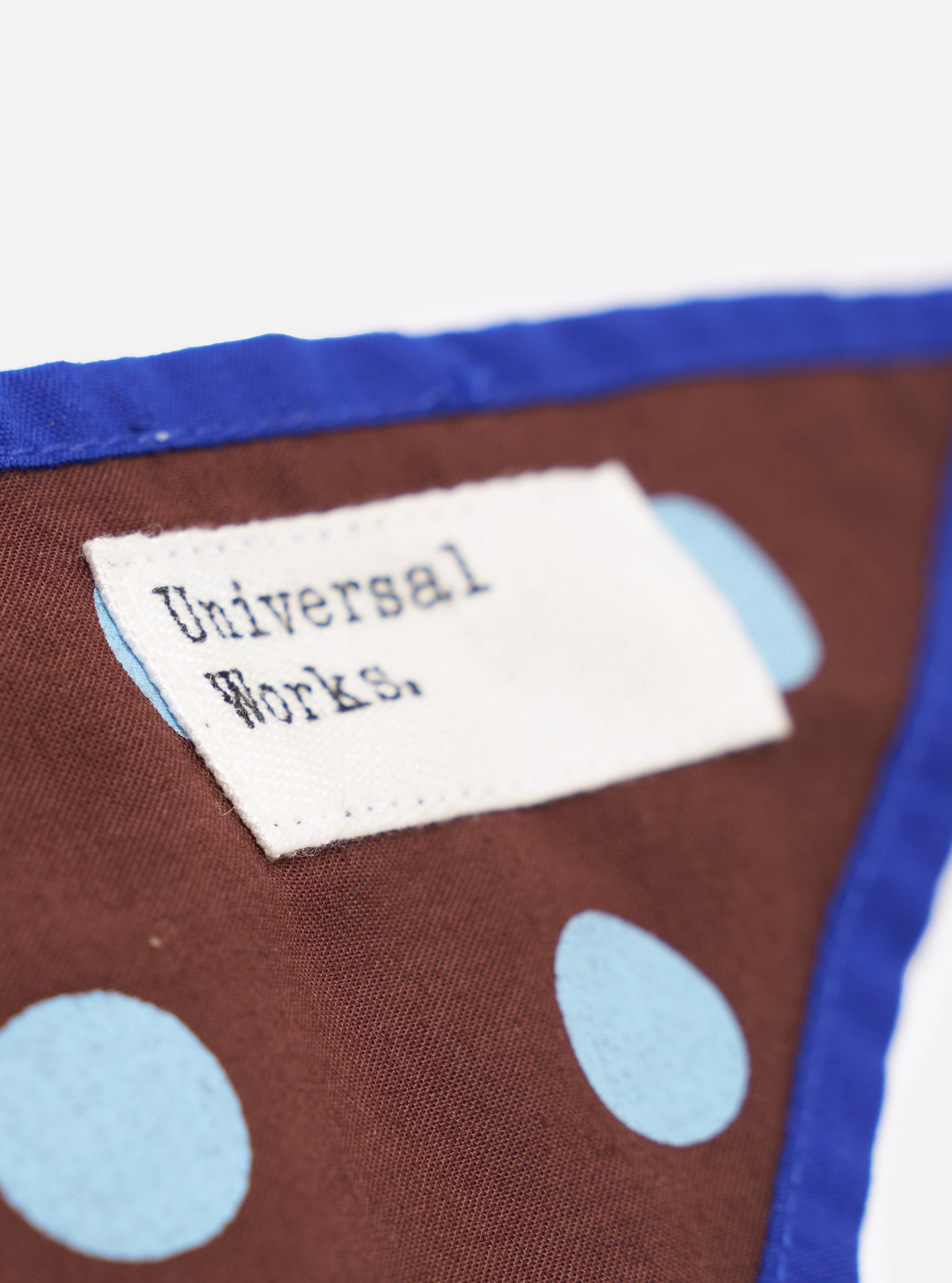 Brown Bold Dot Print Rayon Scout Scarf