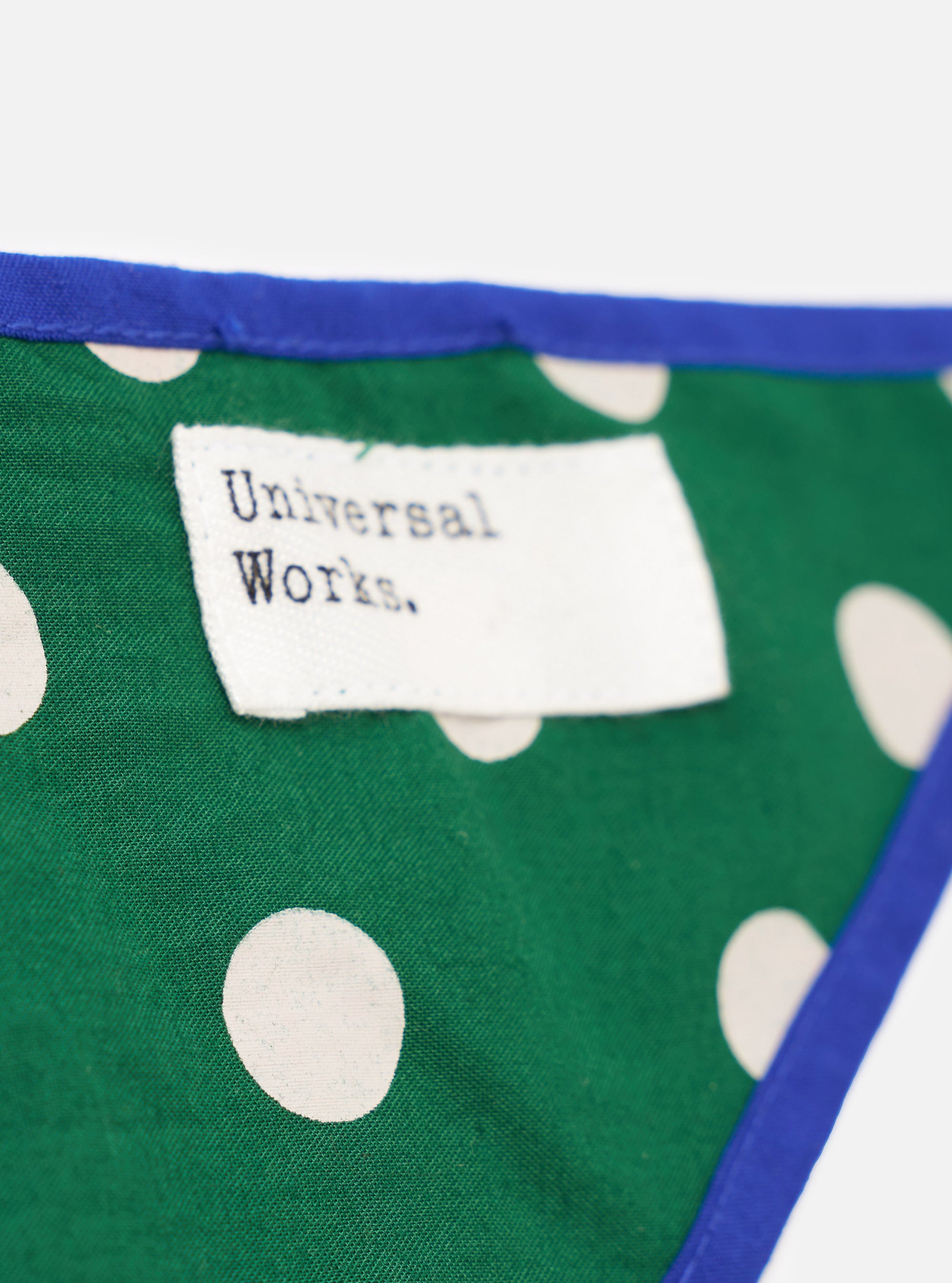 Forest Green Bold Dot Print Rayon Scout Scarf
