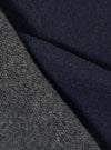 Navy/Mid Grey Double Sided Scarf