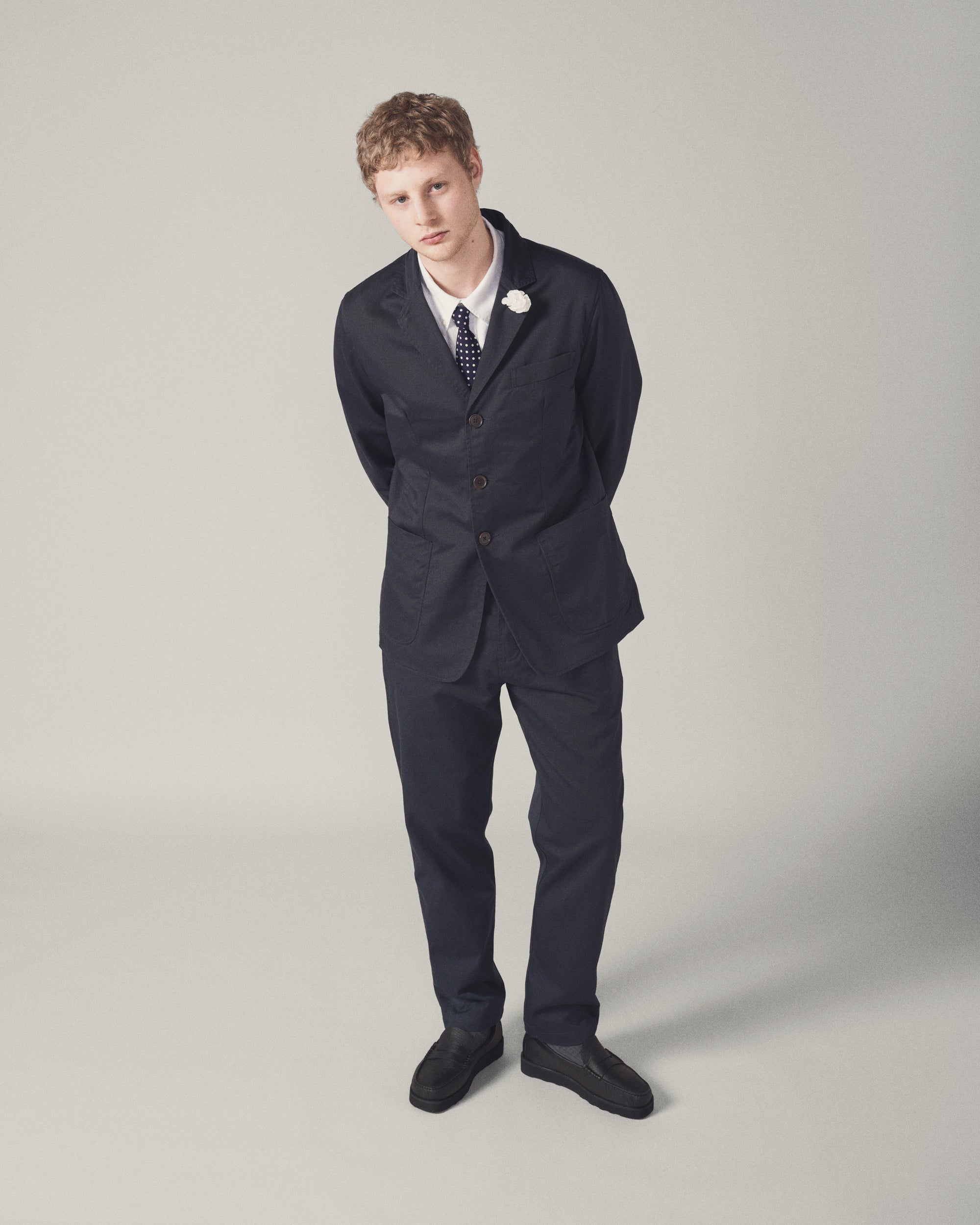 Navy Twill London Jacket