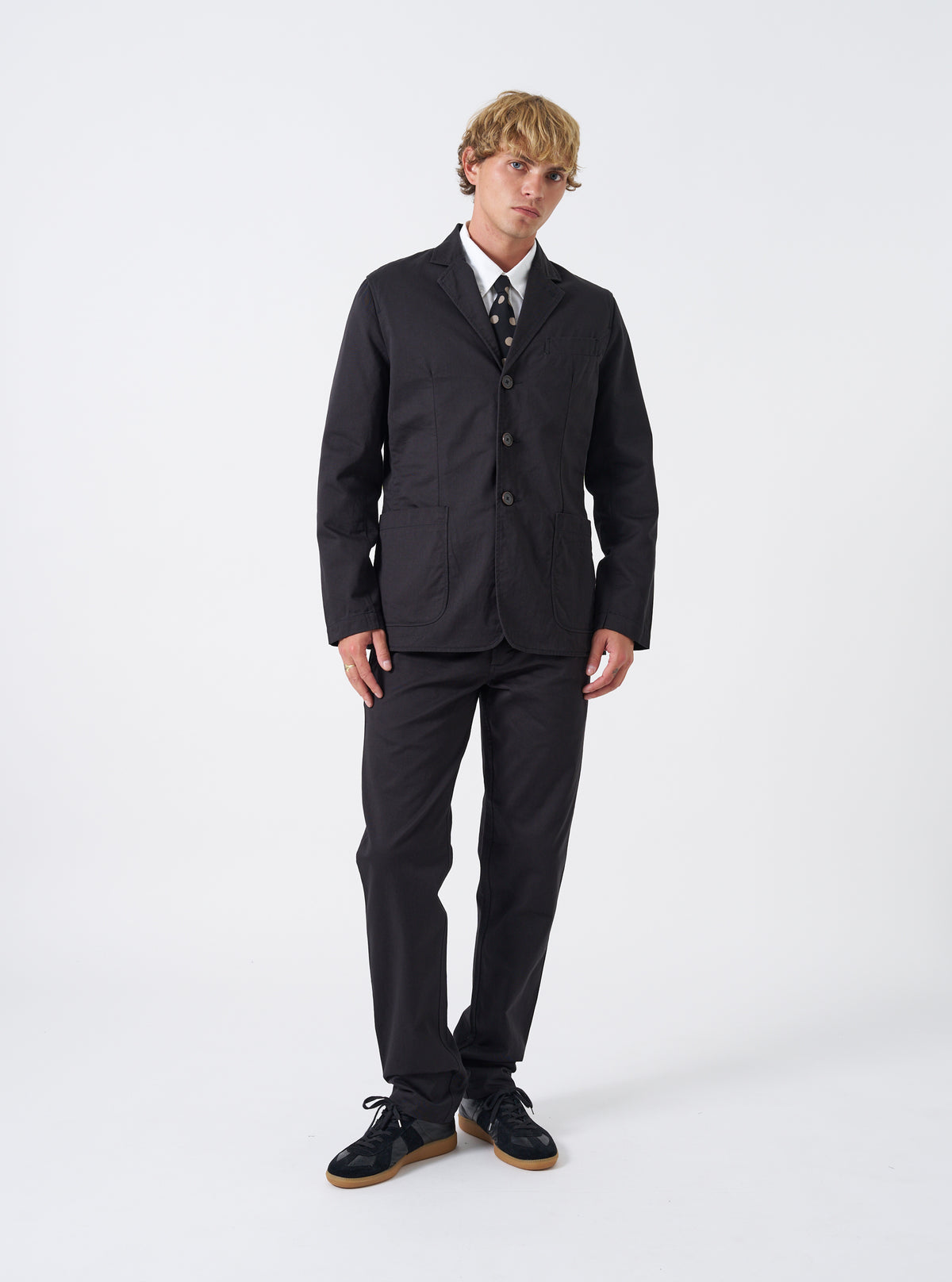 Black Twill London Jacket