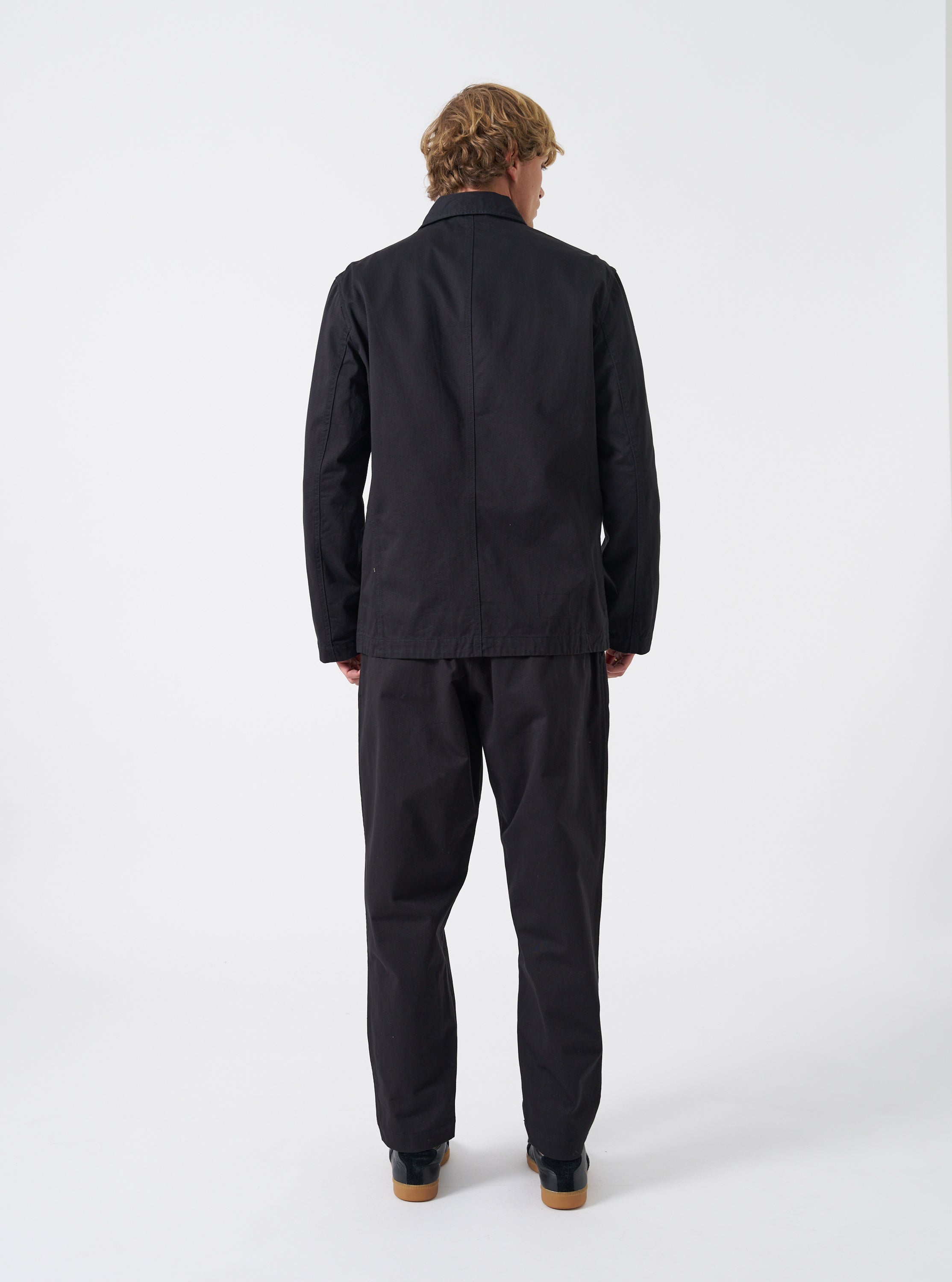 Men's Black Twill Bakers Chore Jacket – Universal Works