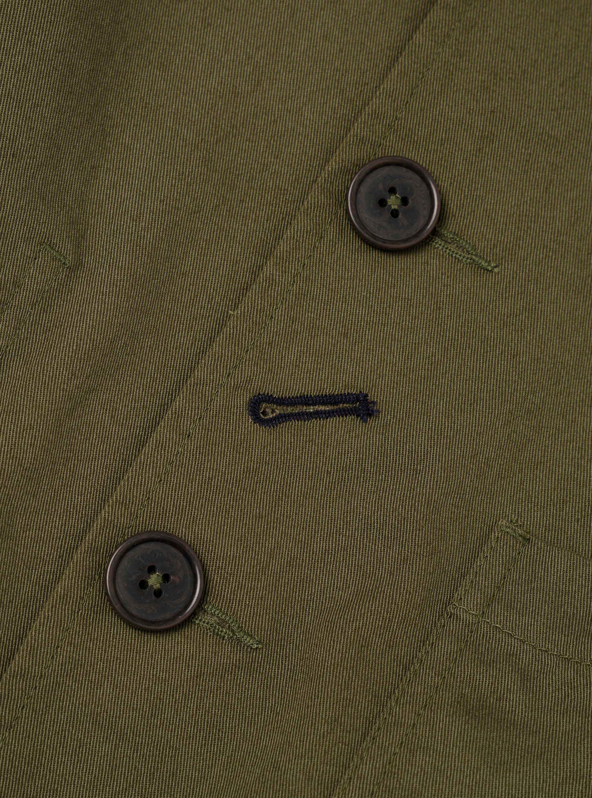 Light Olive Twill Bakers Chore Jacket