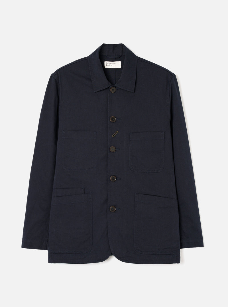 Navy Twill Bakers Chore Jacket