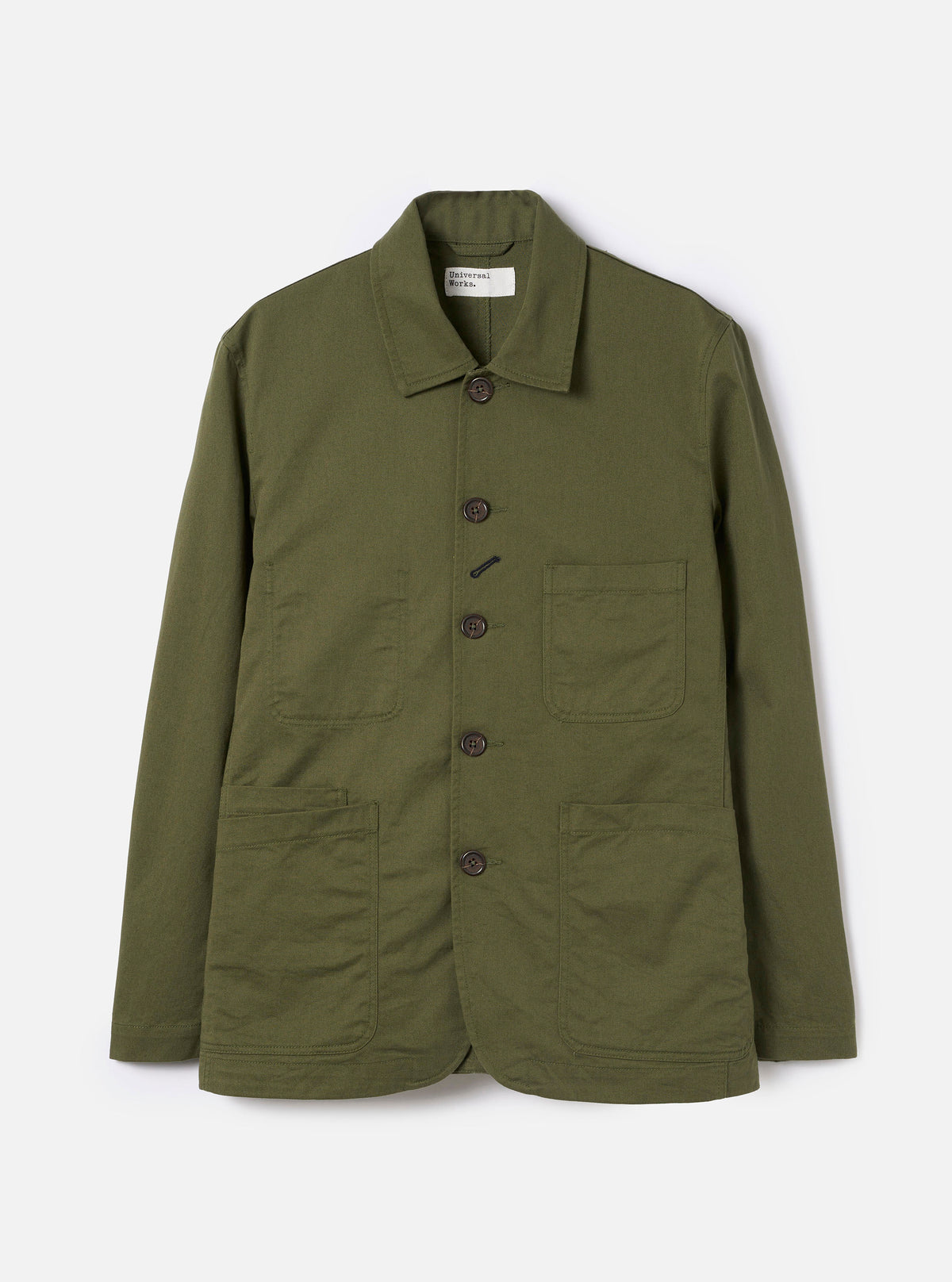 Olive Green Twill Bakers Jacket