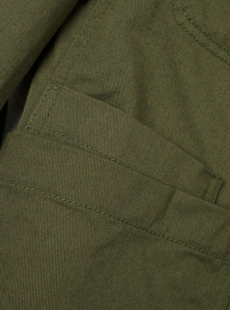 Olive Green Twill Bakers Jacket