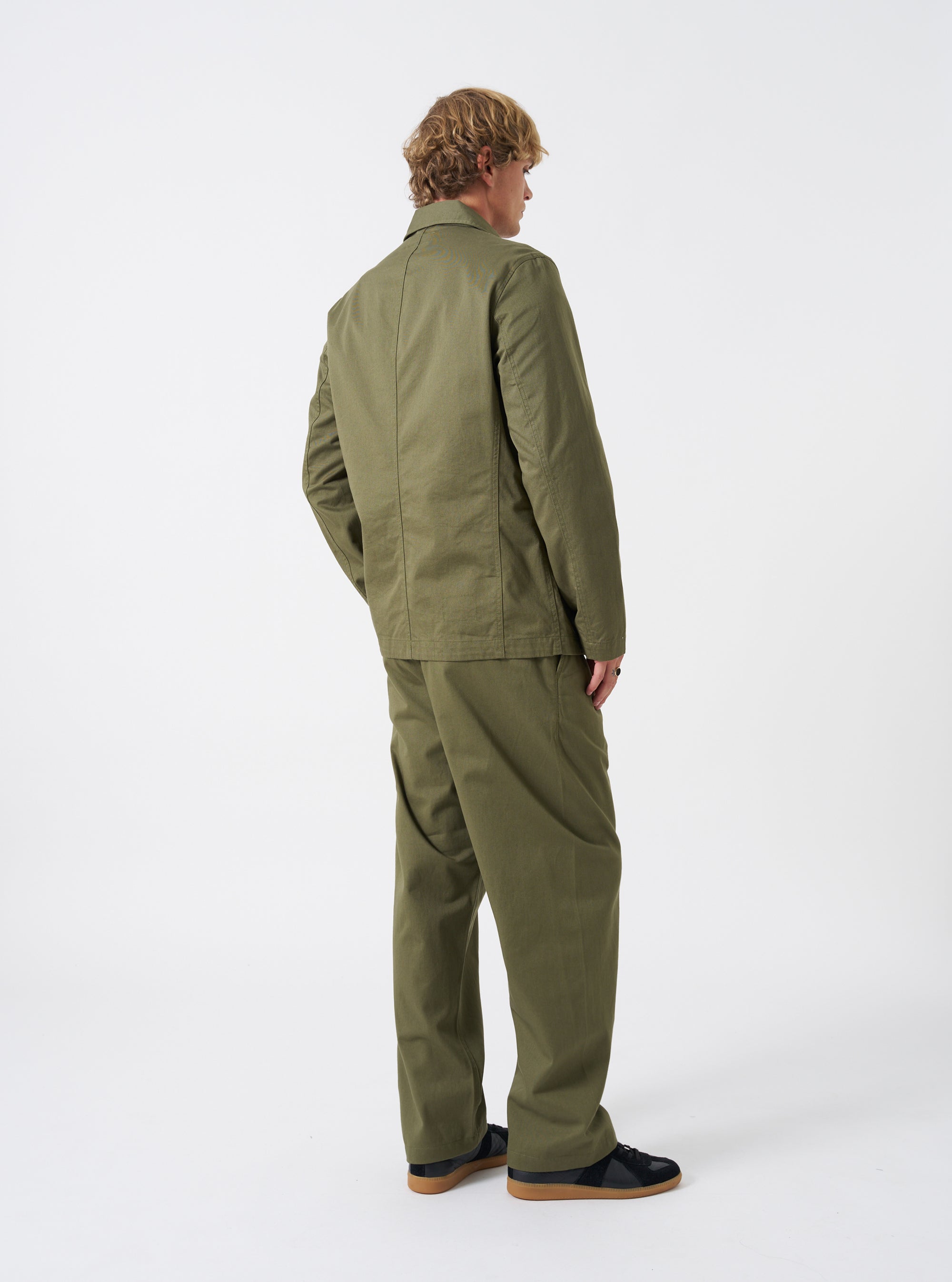 Light Olive Twill Bakers Chore Jacket