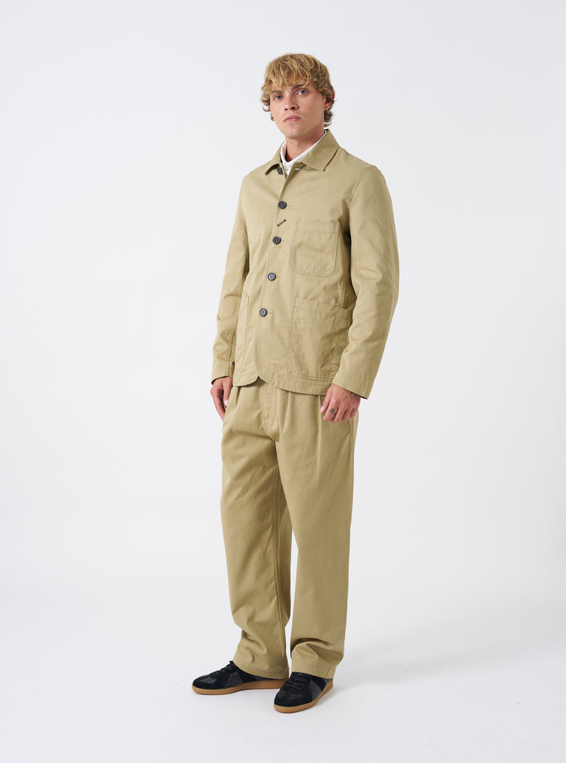 Sand Twill Bakers Chore Jacket