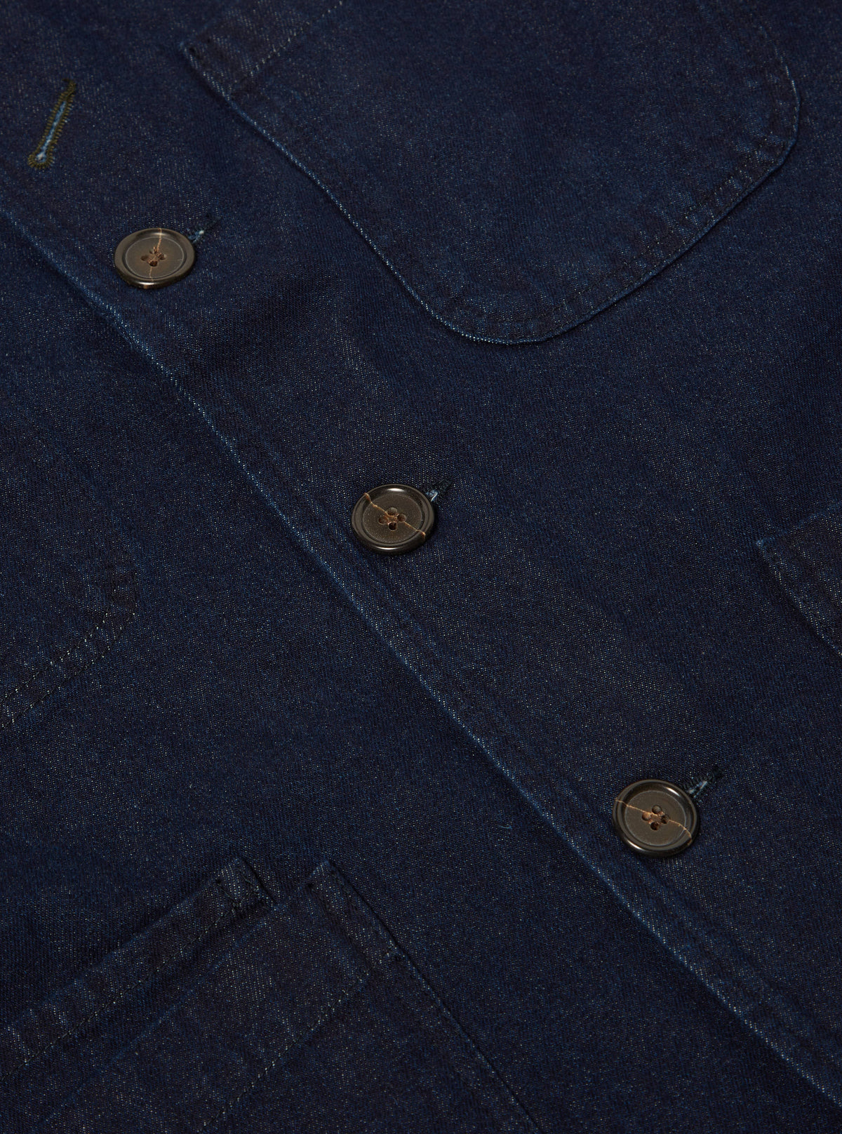 Indigo 11oz Denim Bakers Chore Jacket
