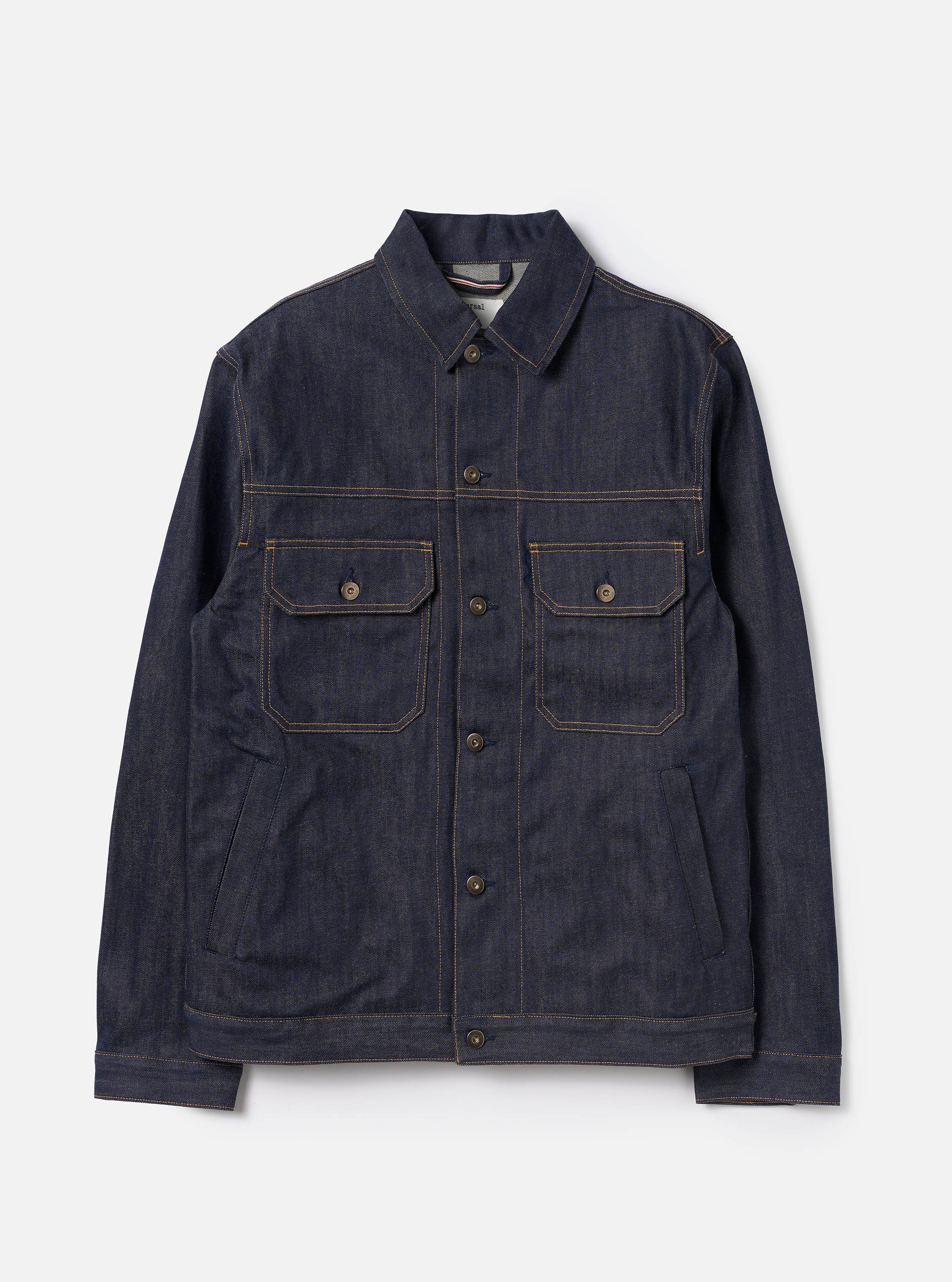 Men's Indigo 13oz Selvedge Denim Trucker Jacket – Universal Works
