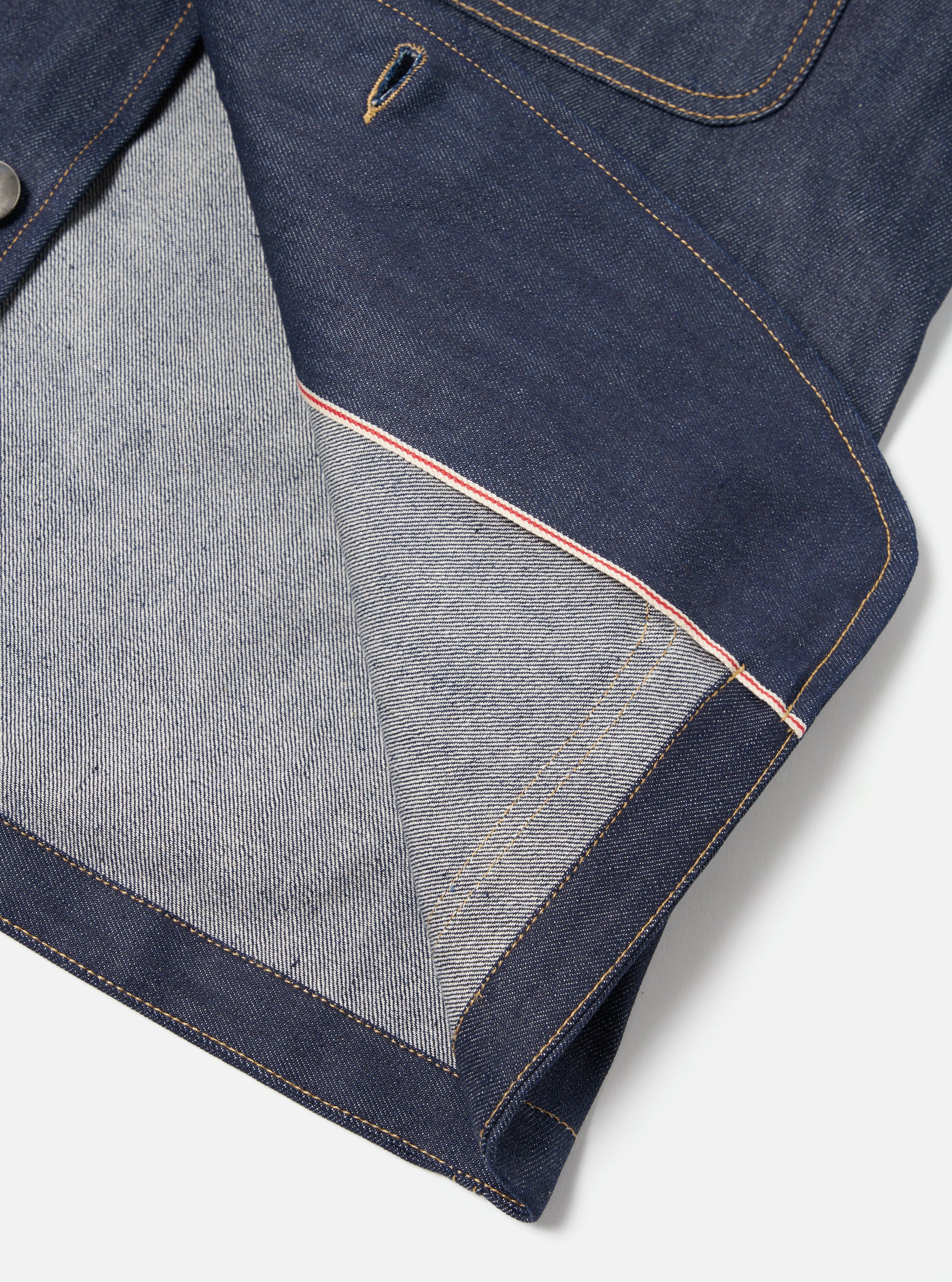 Indigo 13oz Selvedge Denim Bakers Jacket