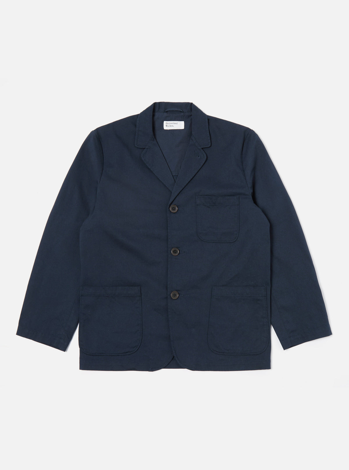 Navy Twill Three Button Jacket