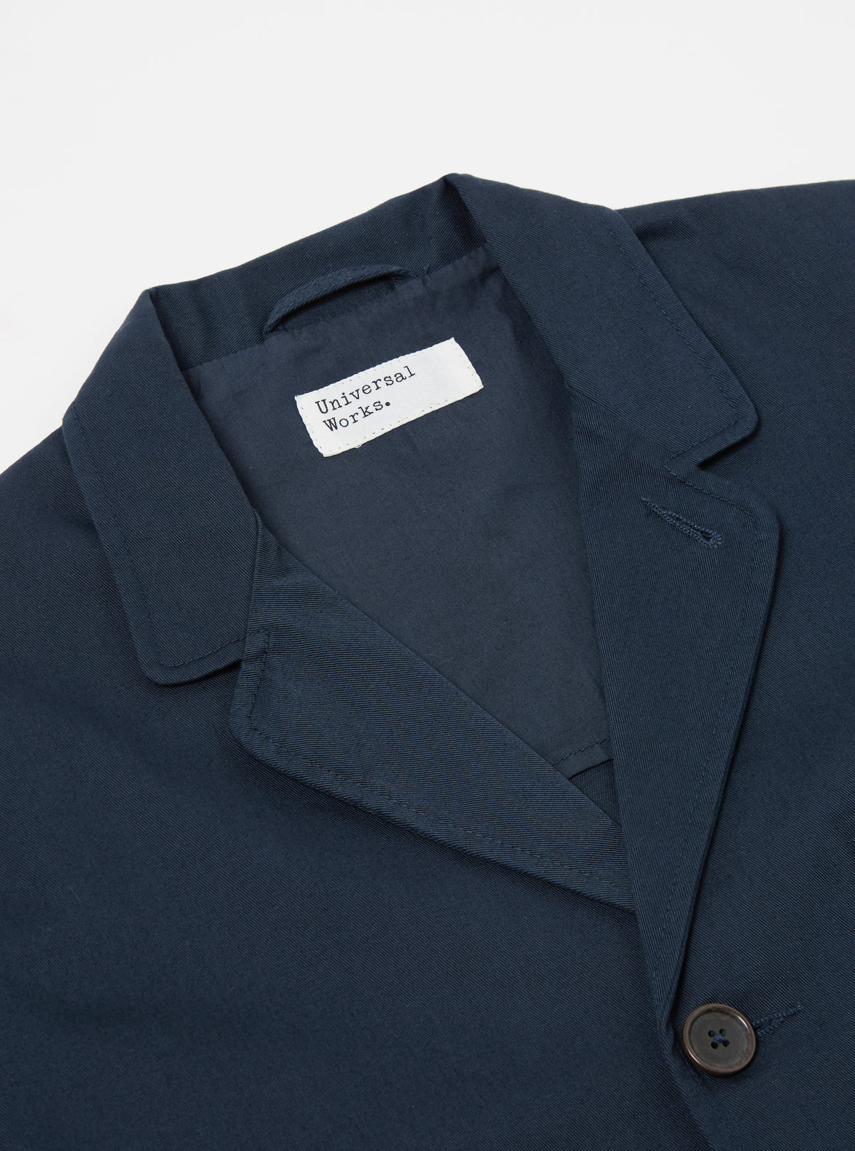 Navy Twill Three Button Jacket