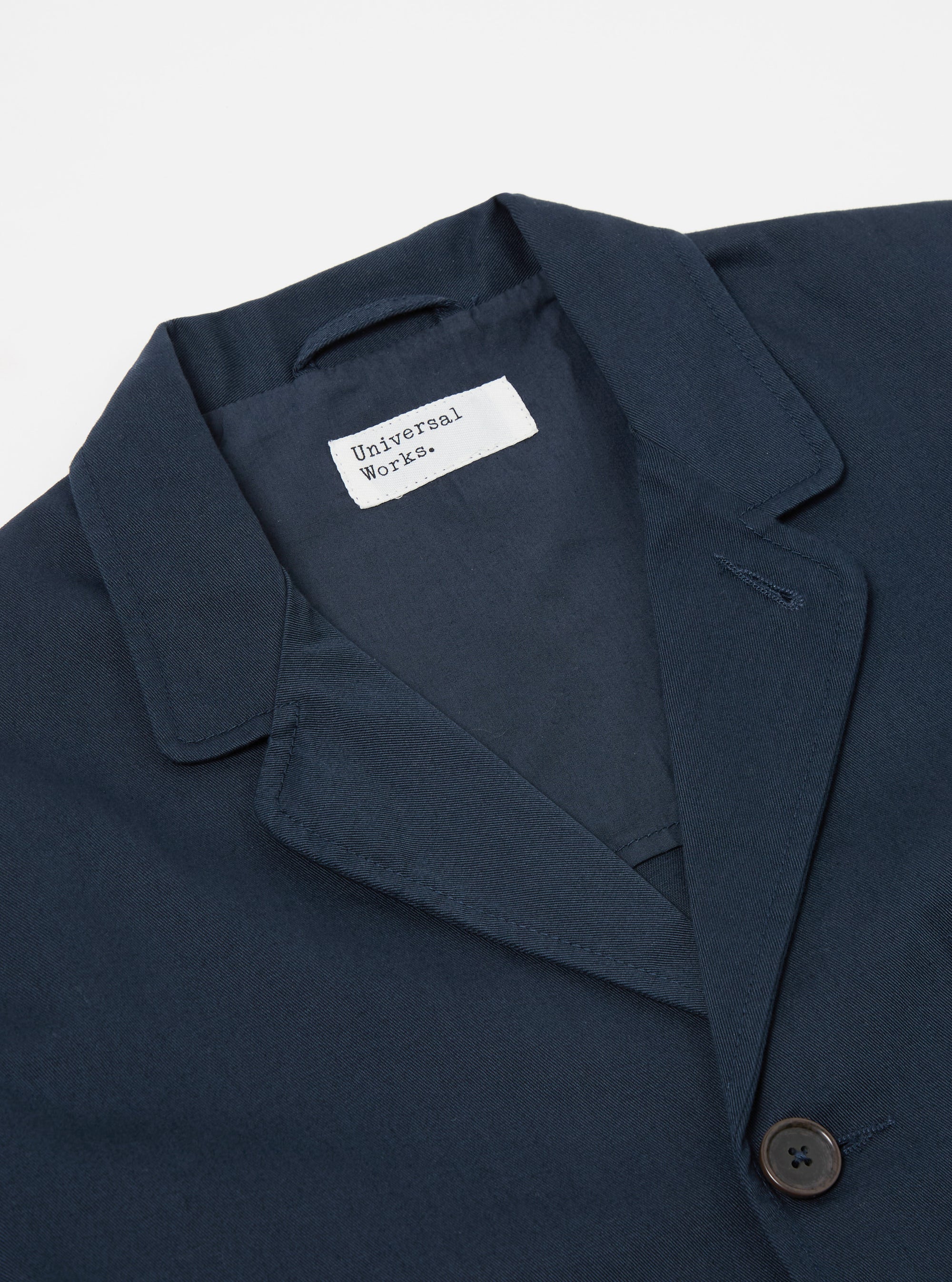Navy Twill Three Button Jacket