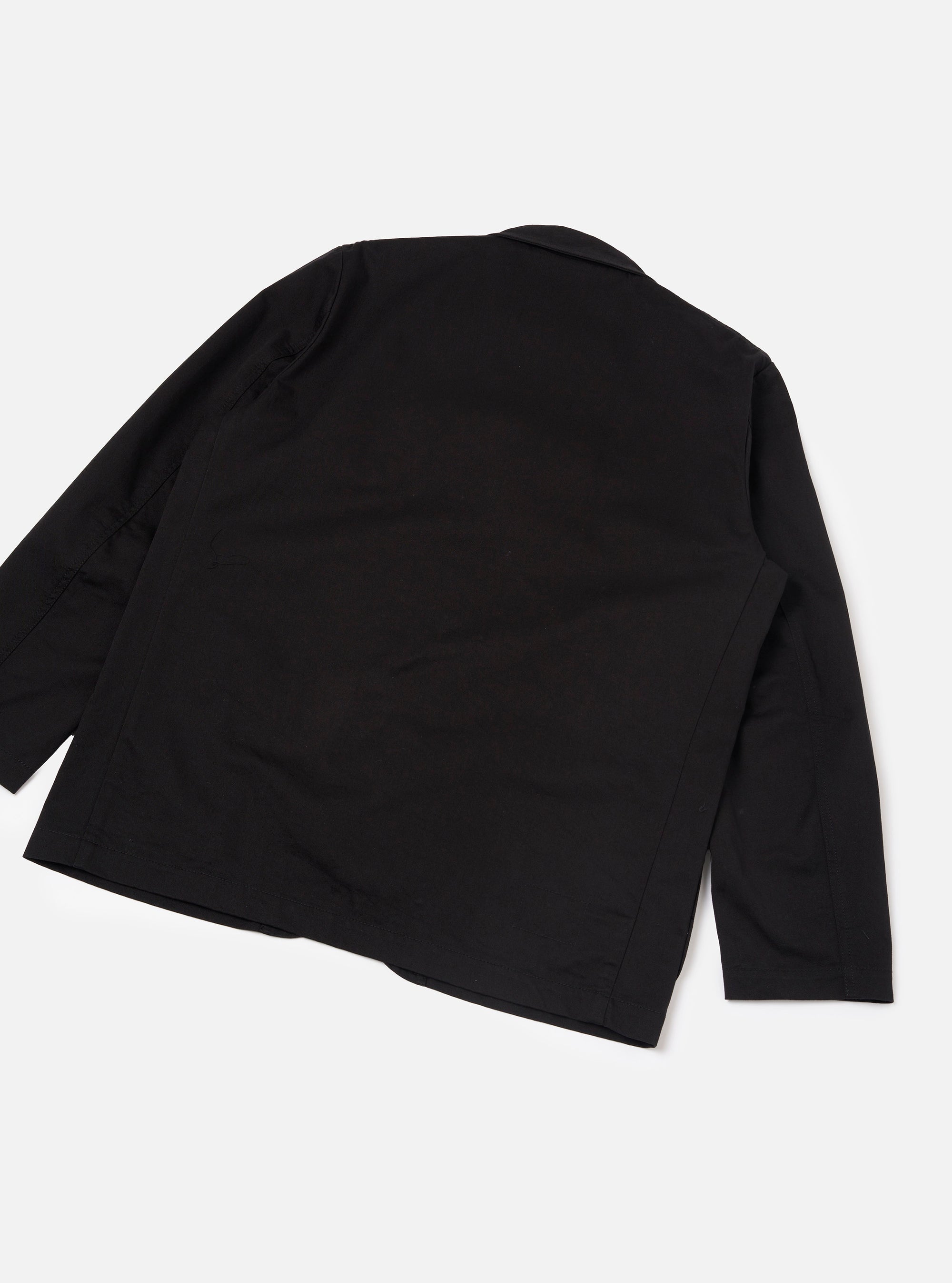 Black Twill Three Button Jacket
