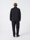 Black Twill Three Button Jacket