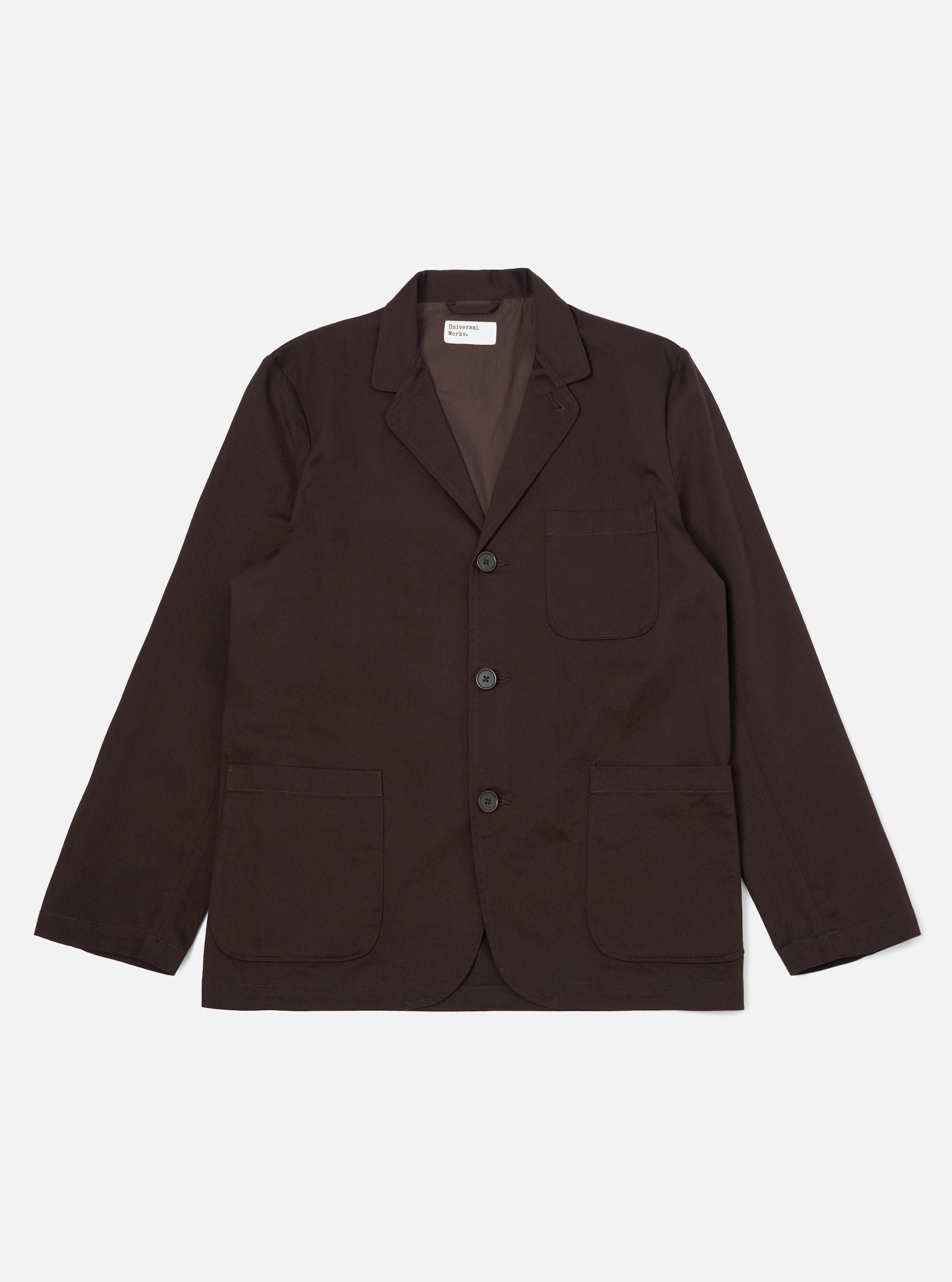 Men's Brown Twill Three Button Jacket – Universal Works