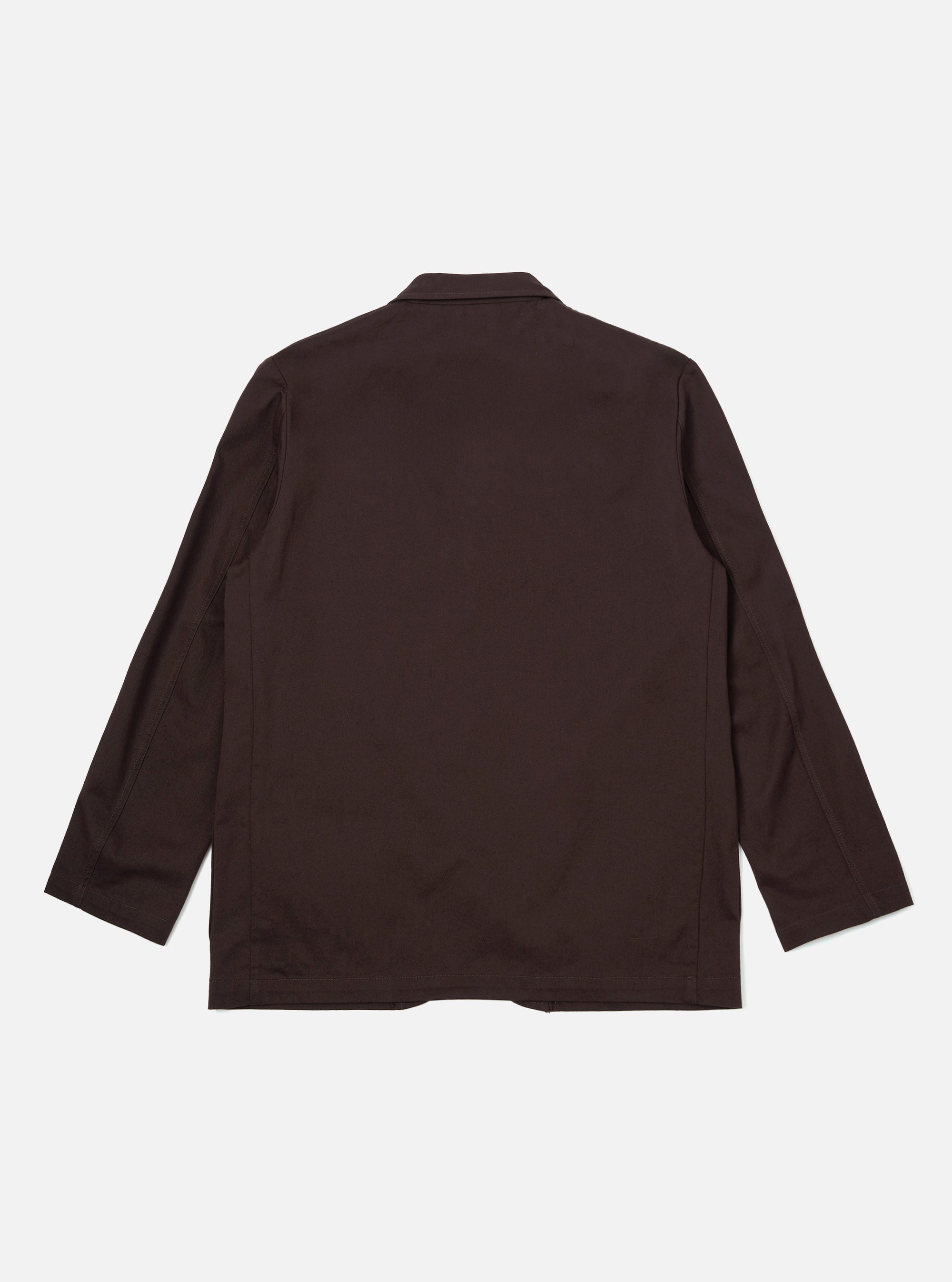Brown Twill Three Button Jacket