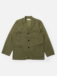 Light Olive Twill Three Button Jacket
