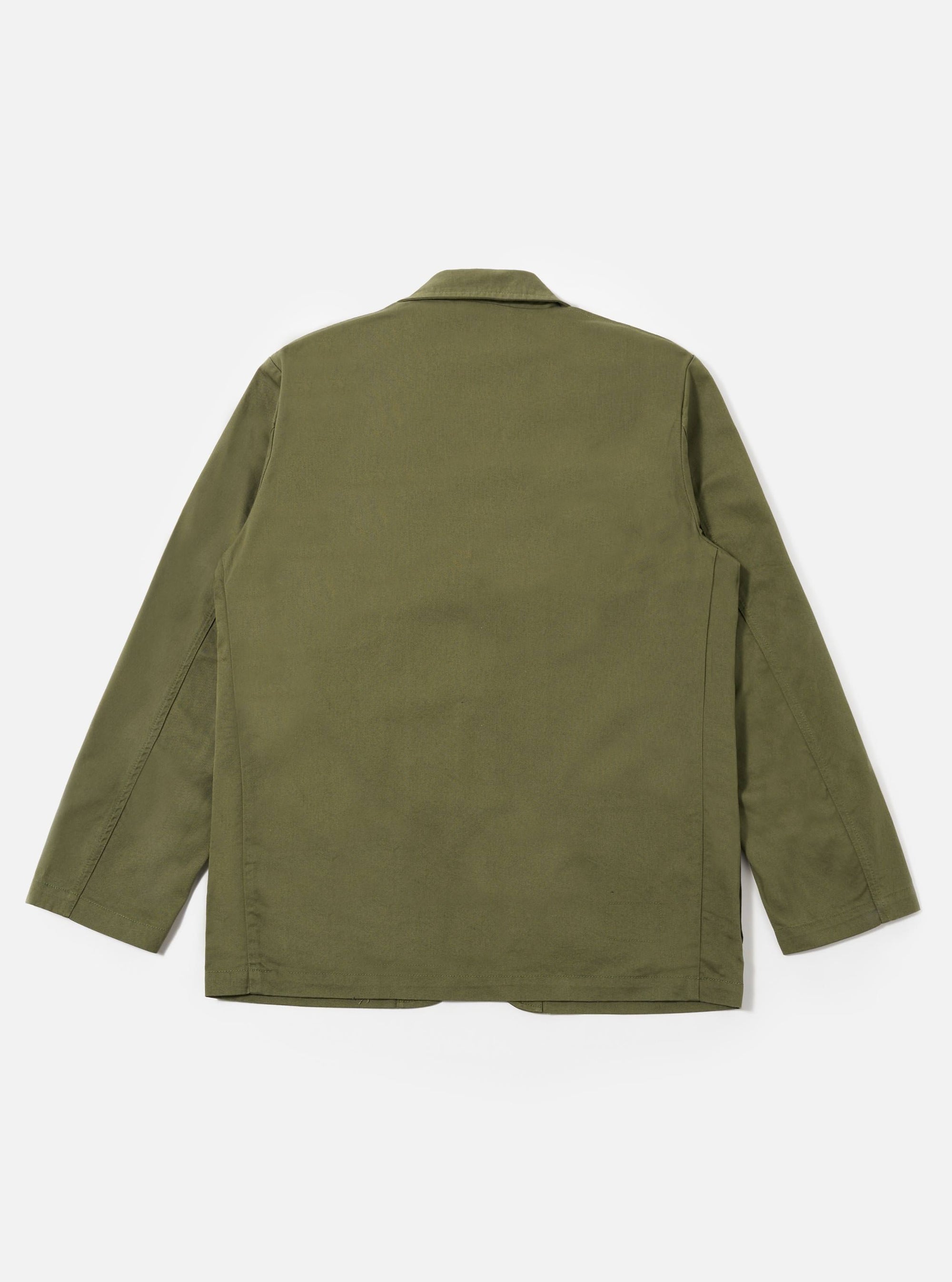 Light Olive Twill Three Button Jacket