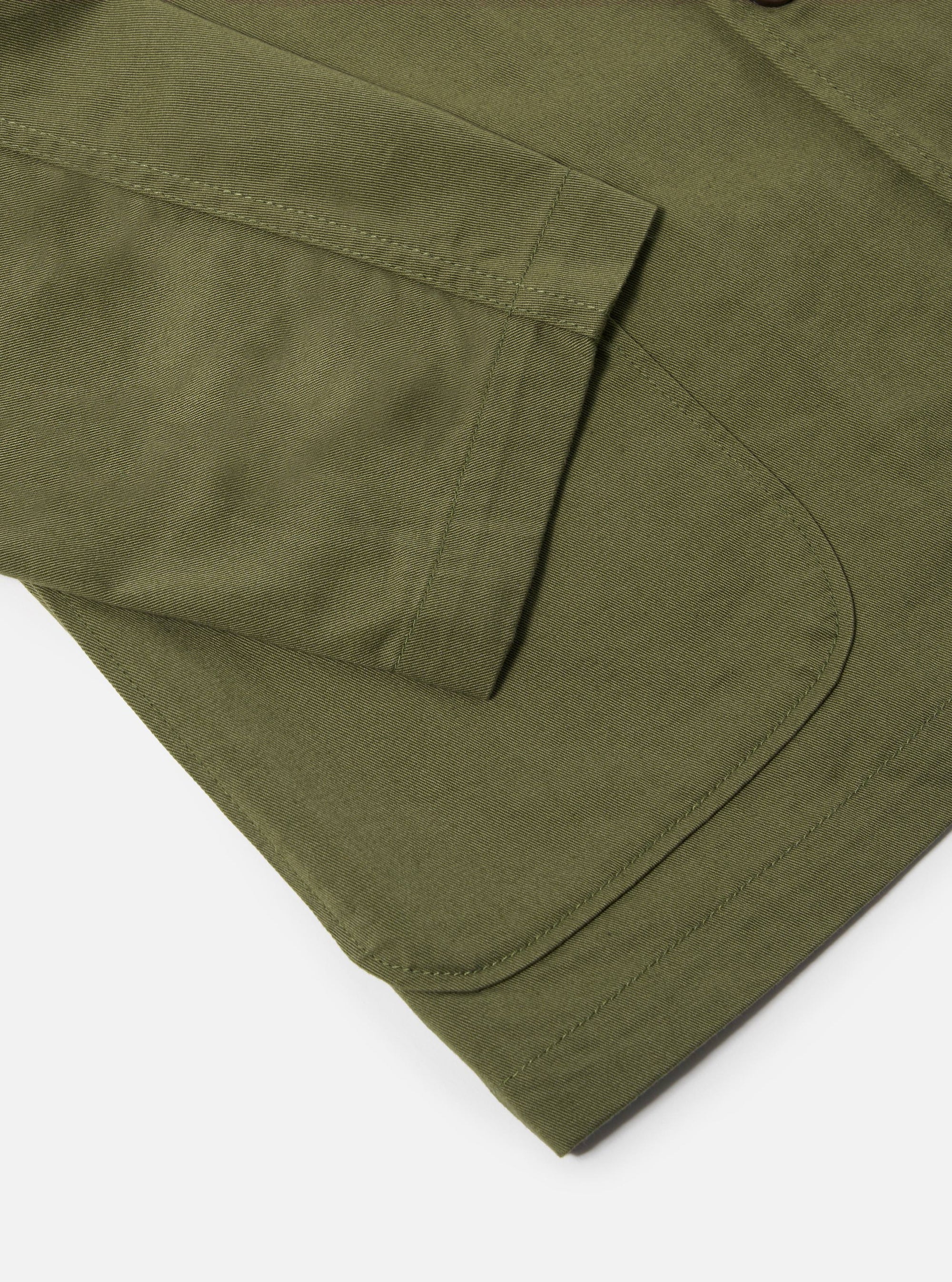 Light Olive Twill Three Button Jacket