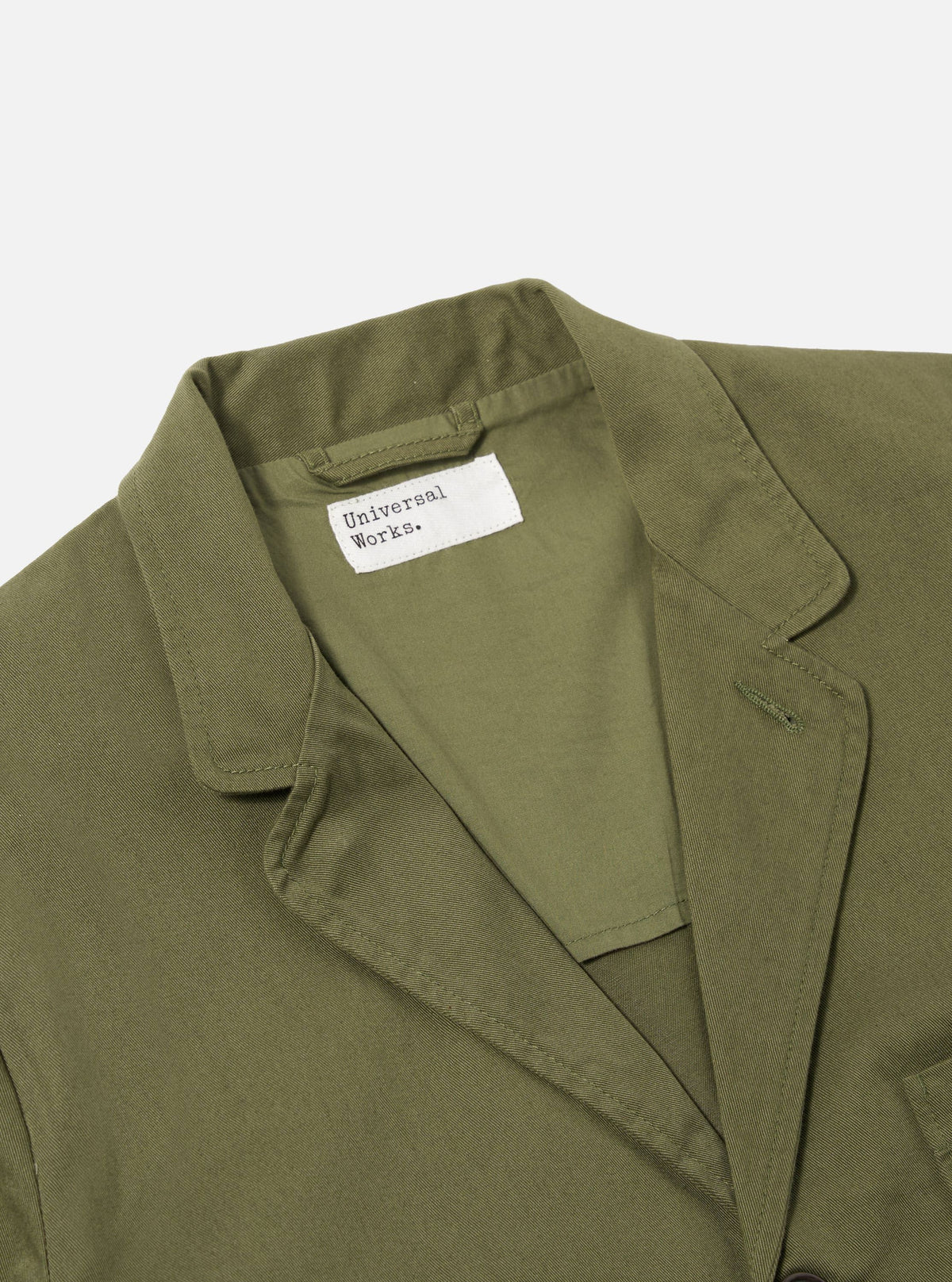 Light Olive Twill Three Button Jacket