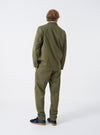 Light Olive Twill Three Button Jacket