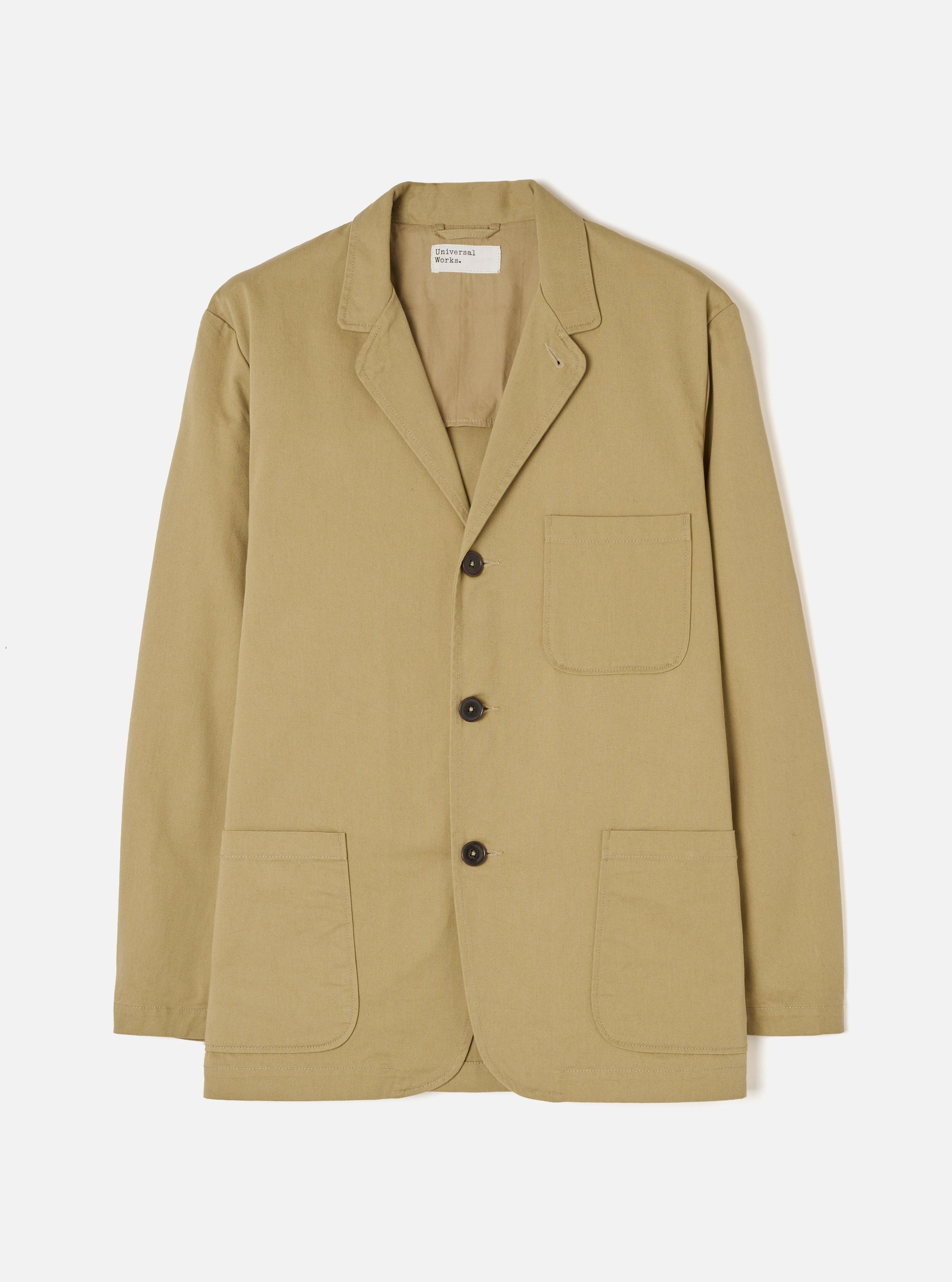 Sand Twill Three Button Jacket