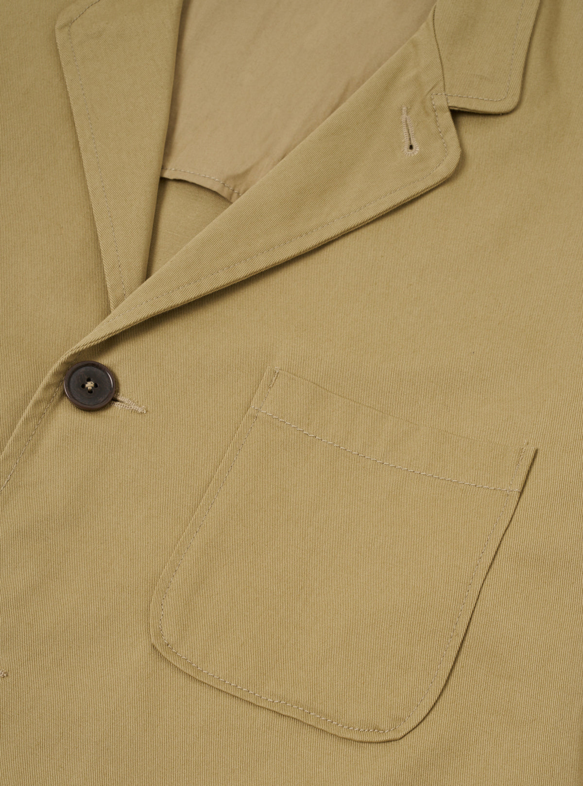 Sand Twill Three Button Jacket