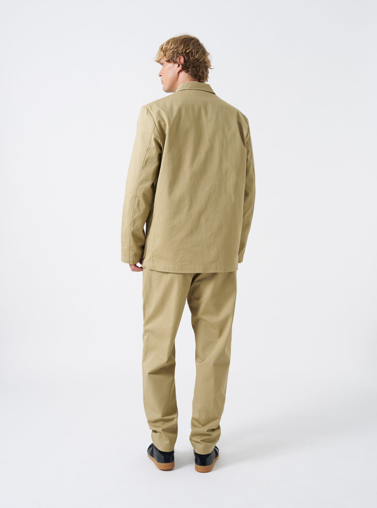 Sand Twill Three Button Jacket