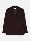 Brown Twill Three Button Jacket