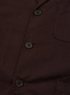 Brown Twill Three Button Jacket