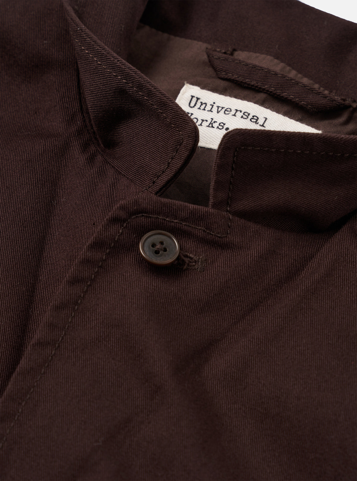 Brown Twill Three Button Jacket