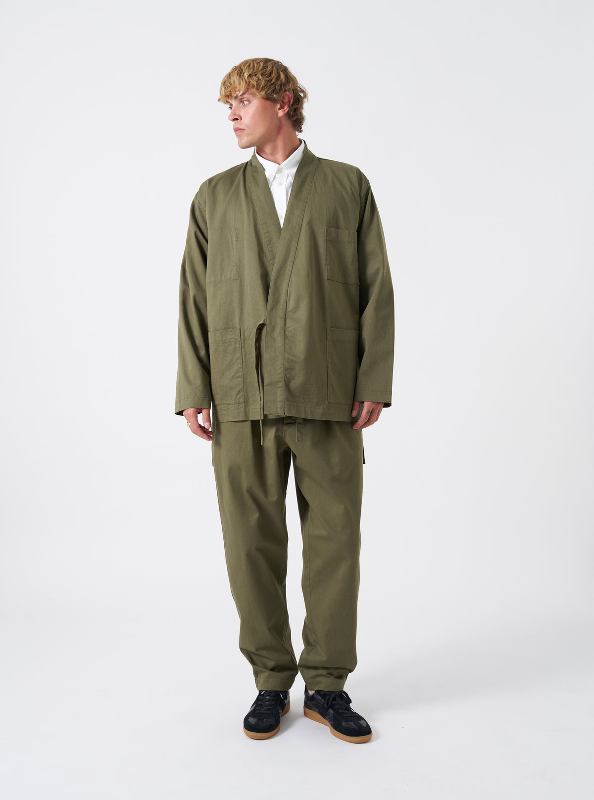 Light Olive Twill Kyoto Work Jacket