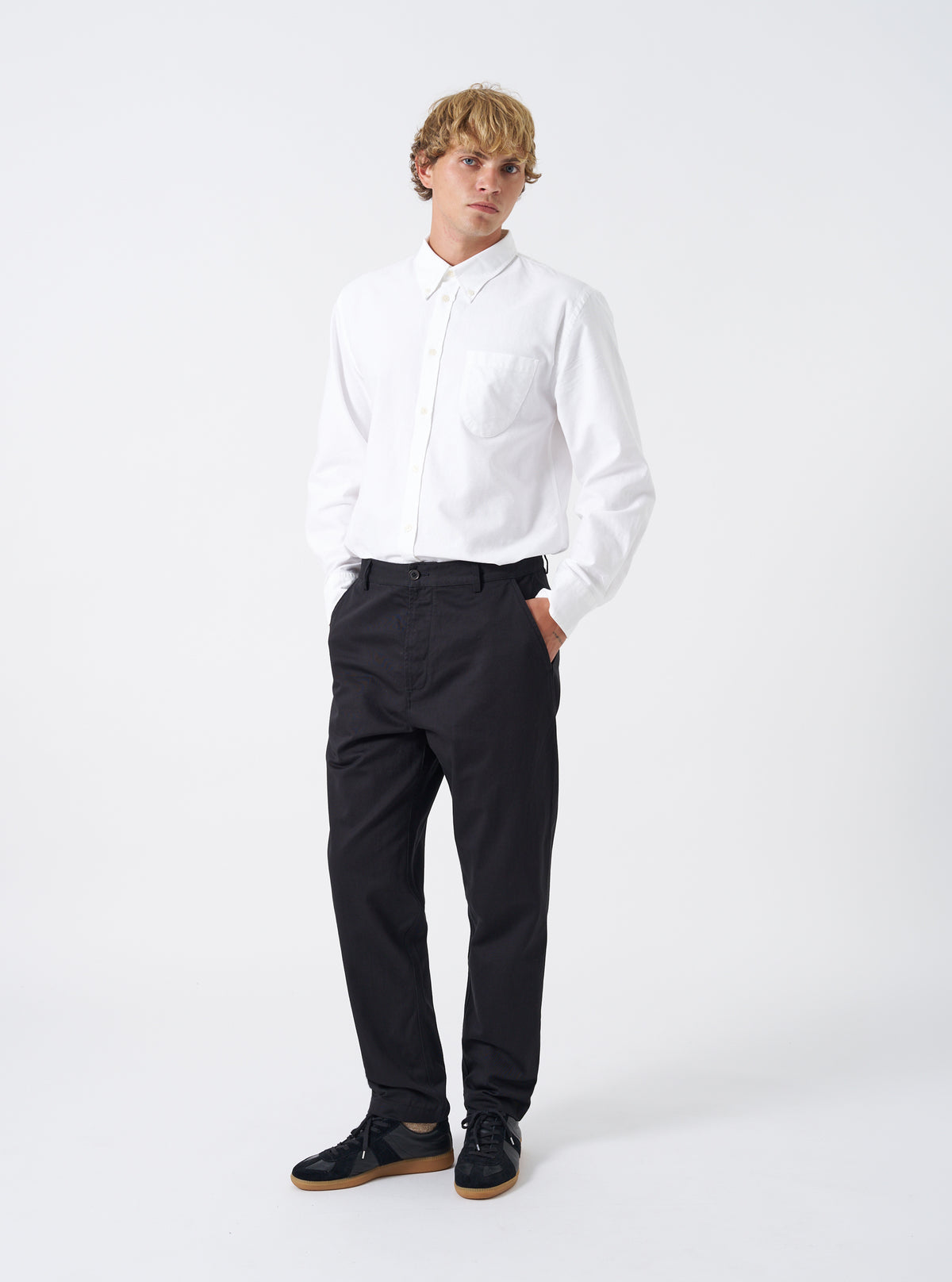Black Twill Military Chino