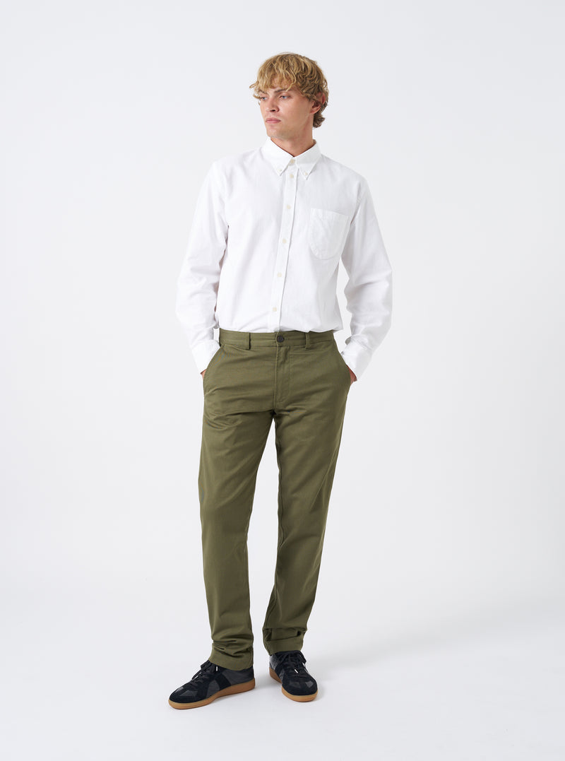 Light Olive Twill Military Chino