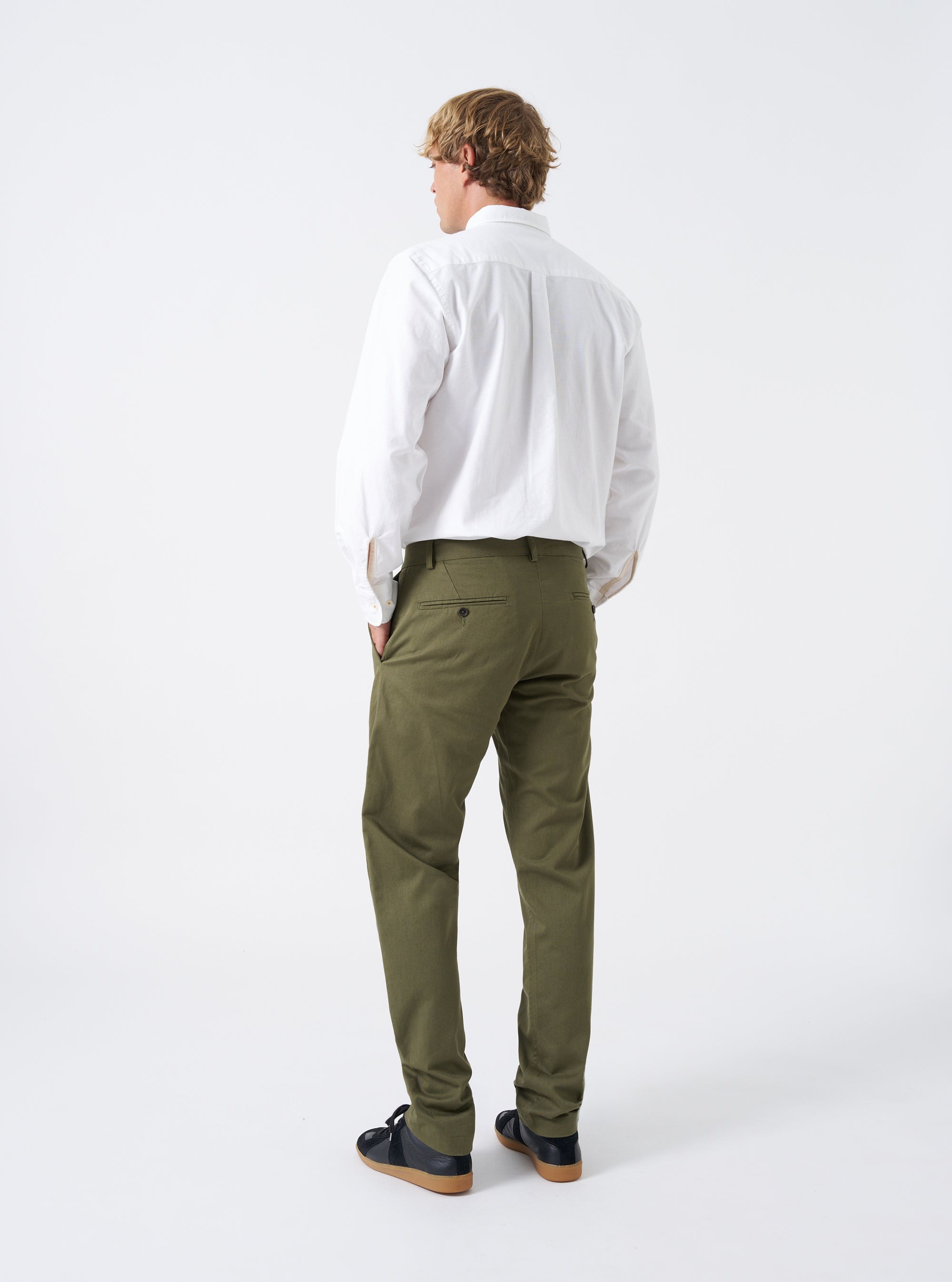 Light Olive Twill Military Chino