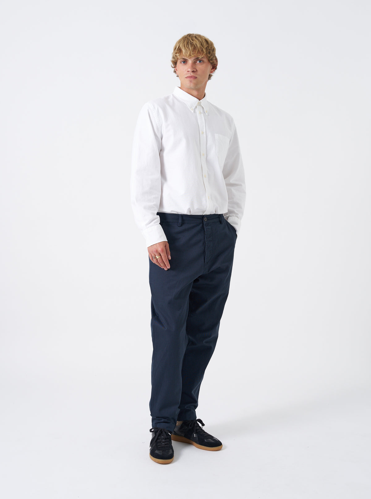 Navy Twill Military Chino