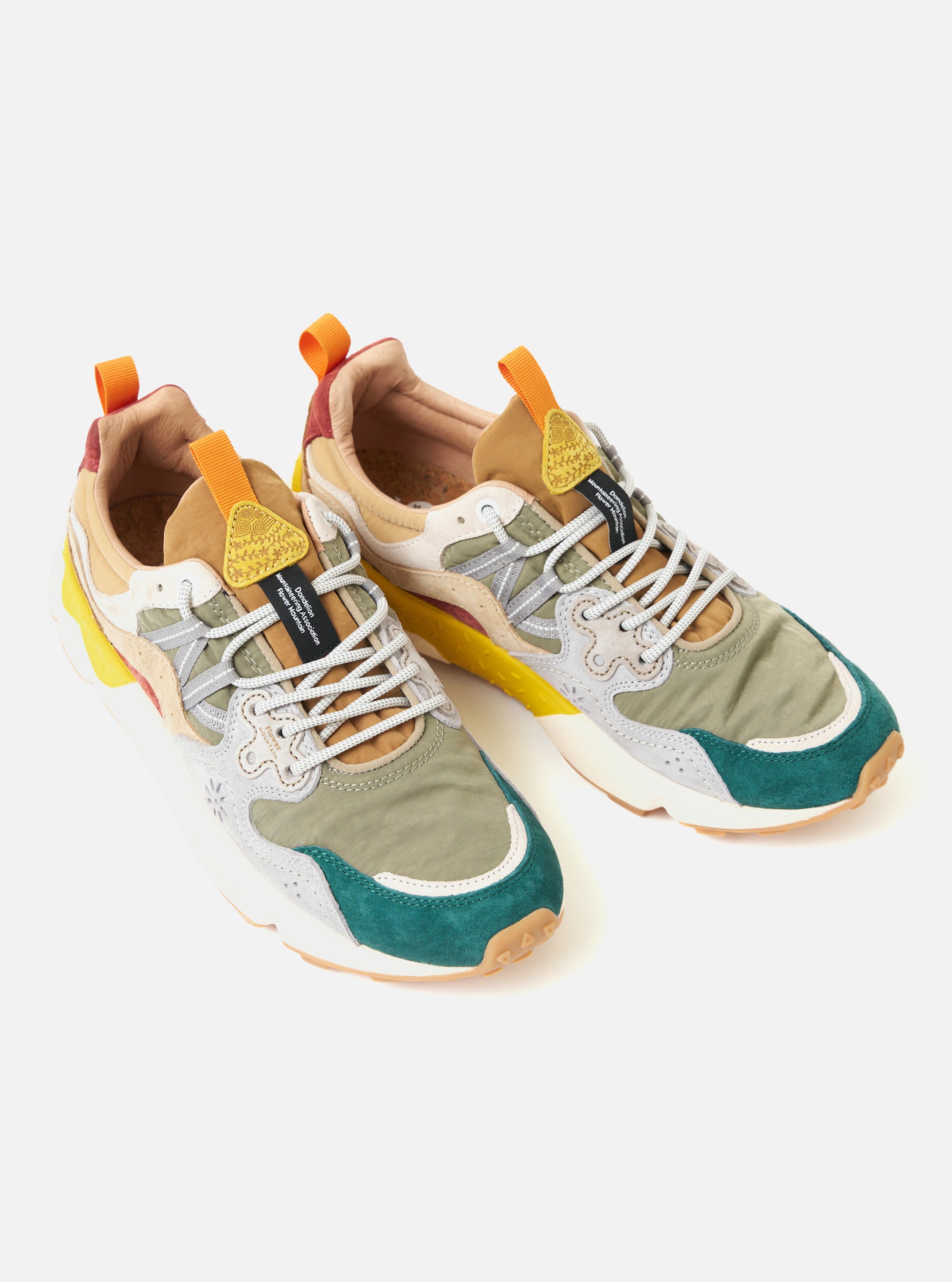 Dark Petrol/Light Grey/Mud Suede/Nylon Flower Mountain Yamano 3 Man
