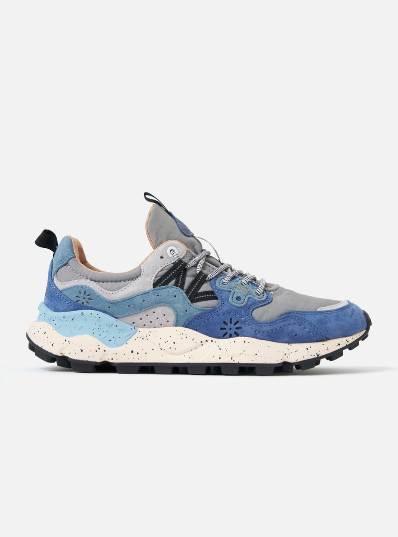 Light Blue/Deep Petrol/Stone Suede/Nylon Flower Mountain Yamano 3 Man