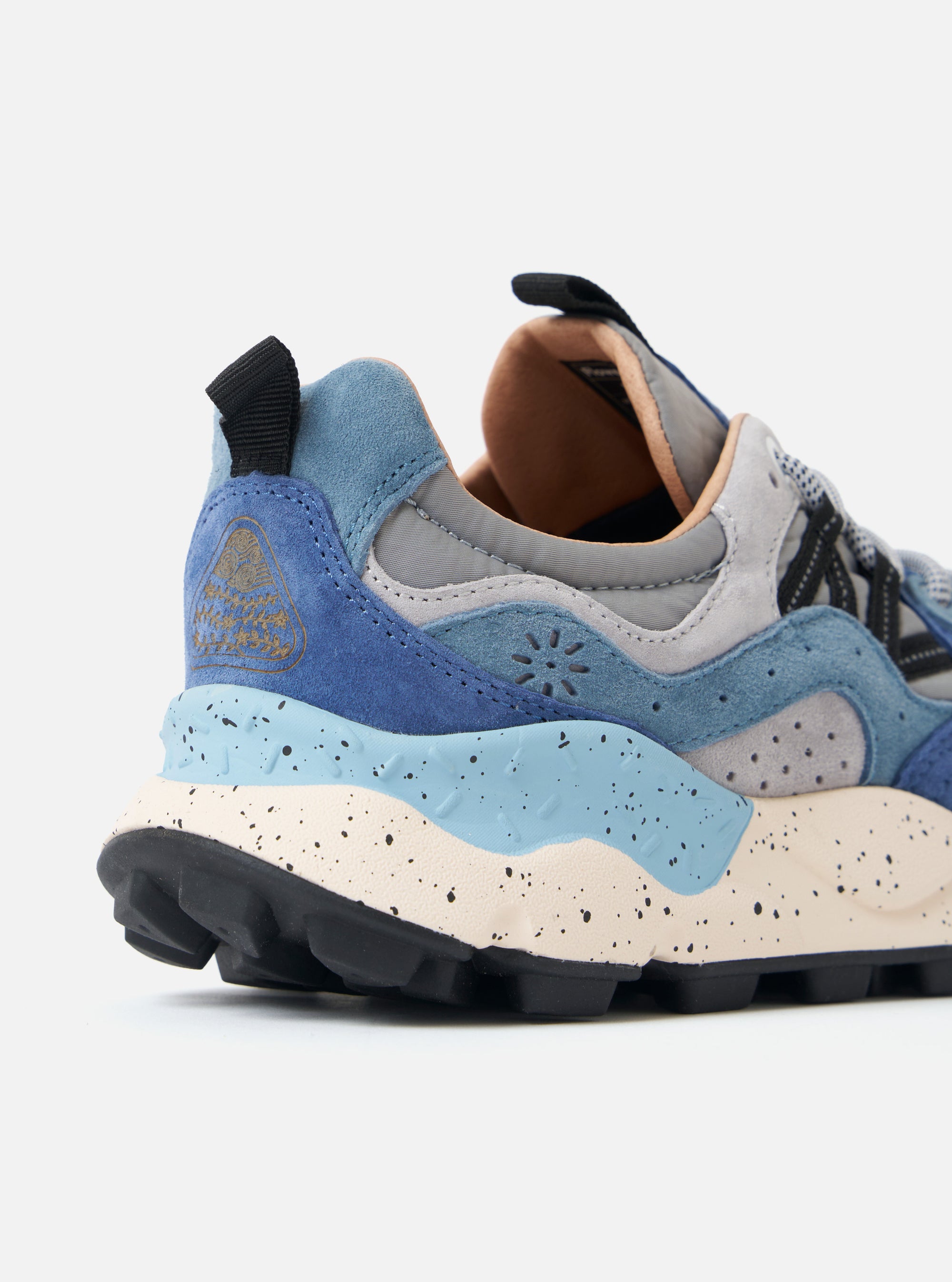 Light Blue/Deep Petrol/Stone Suede/Nylon Flower Mountain Yamano 3 Man