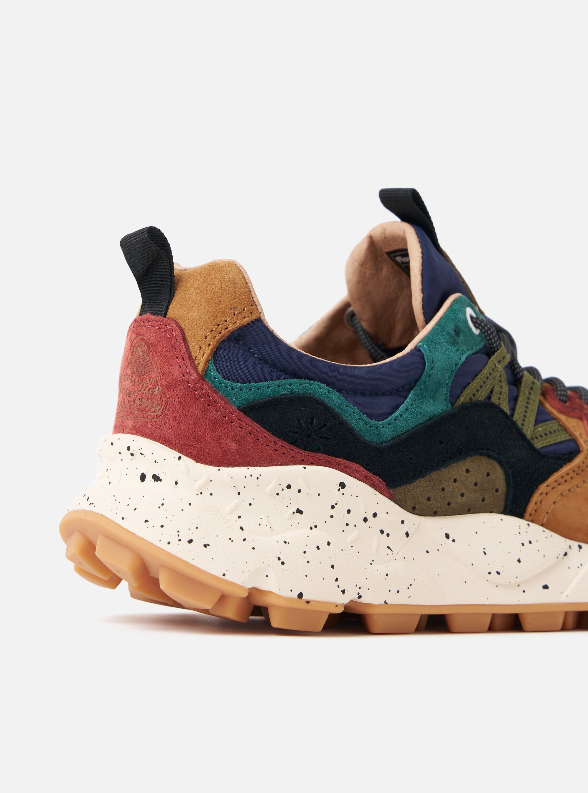 Deep Mud/Light Brown/Navy Suede/Nylon Flower Mountain Yamano 3 Uni