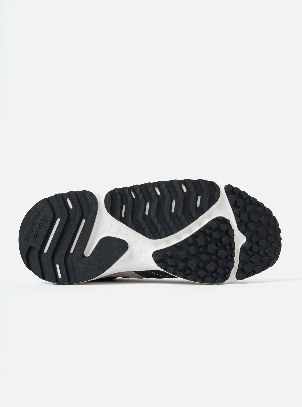 Light Grey/Dark Grey Suede/Nylon Flower Mountain Wave Man